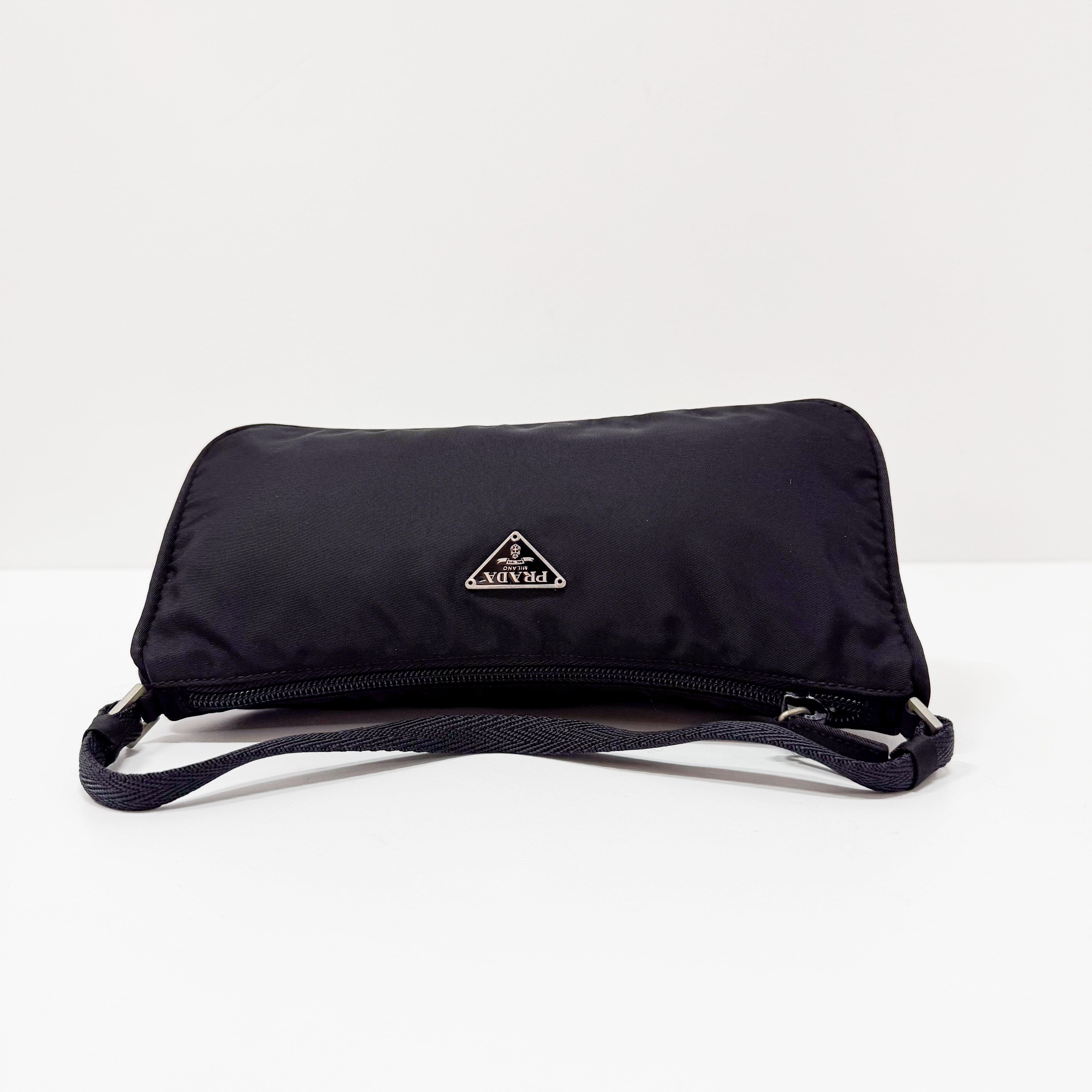 Small Black Nylon Handbag