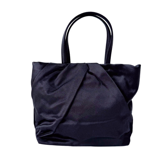 Black Satin Mini Hand Bag