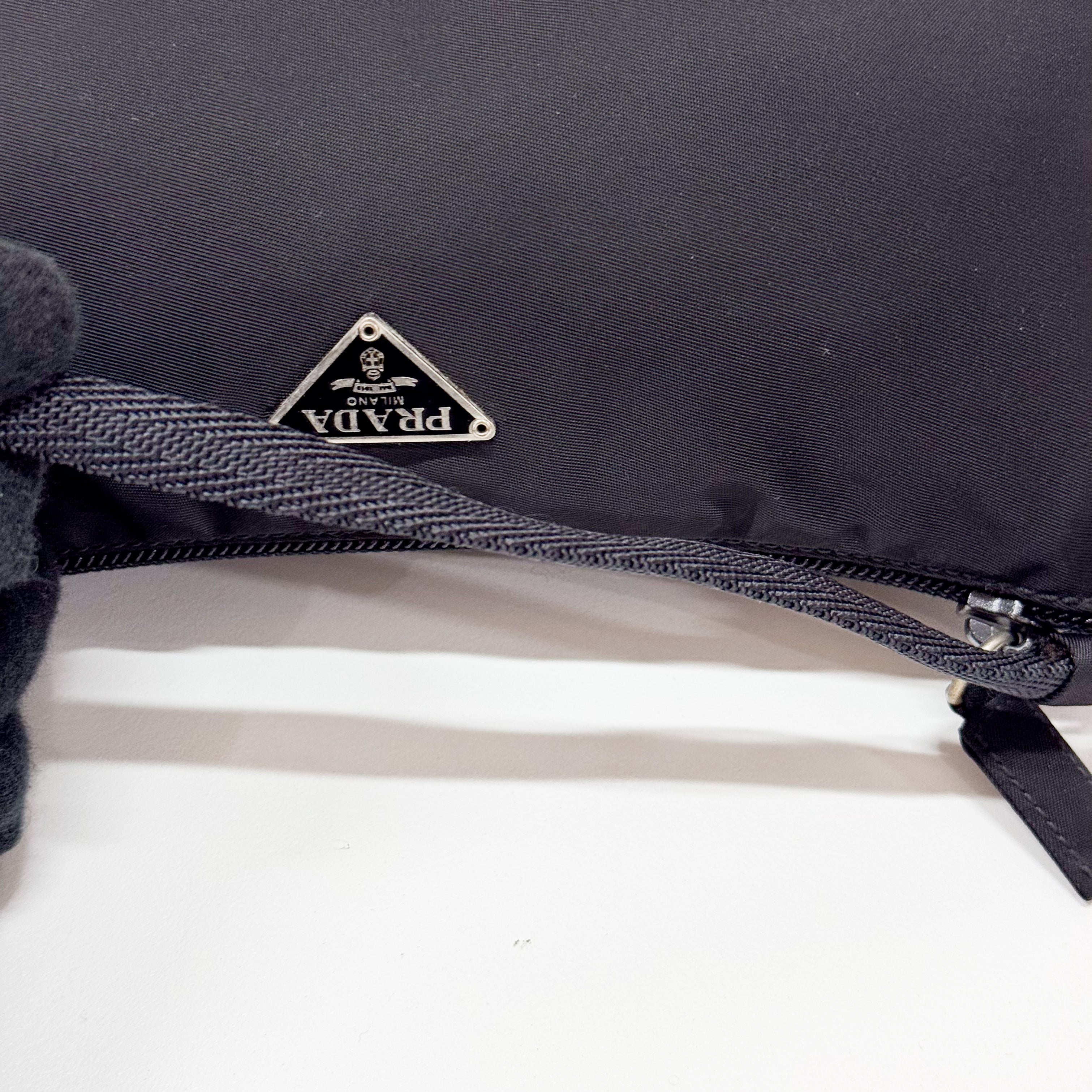Small Black Nylon Handbag