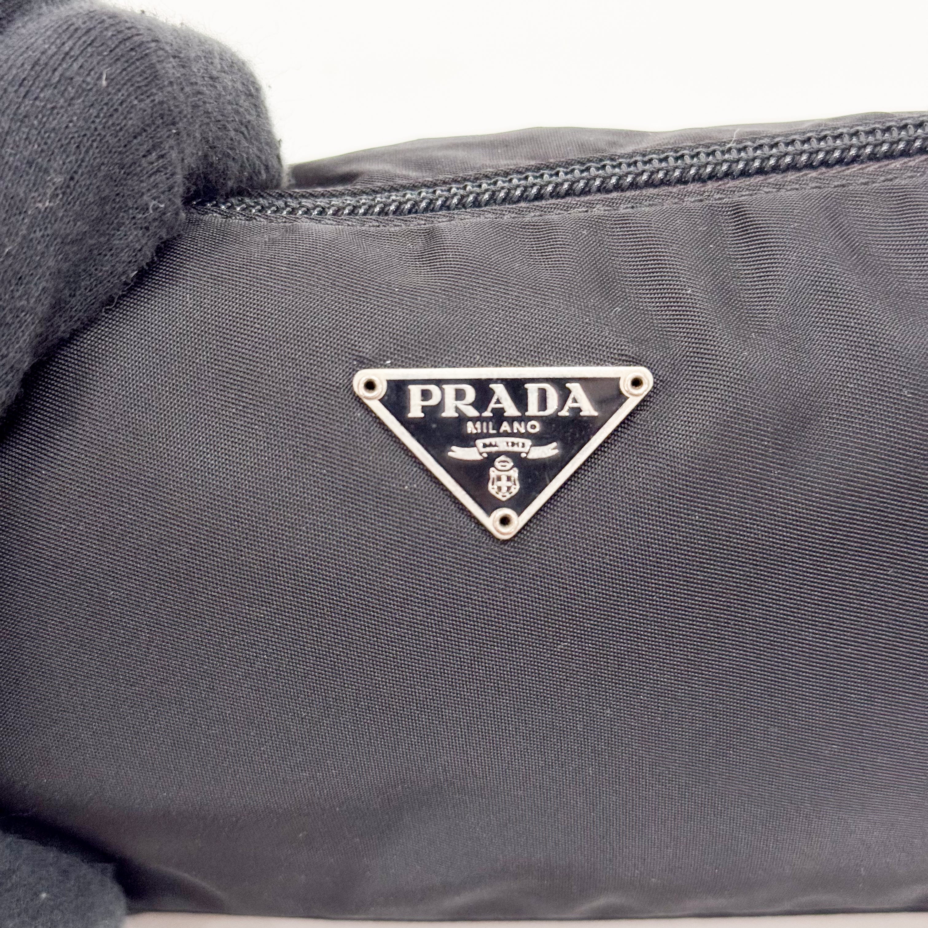 Small Black Nylon Handbag