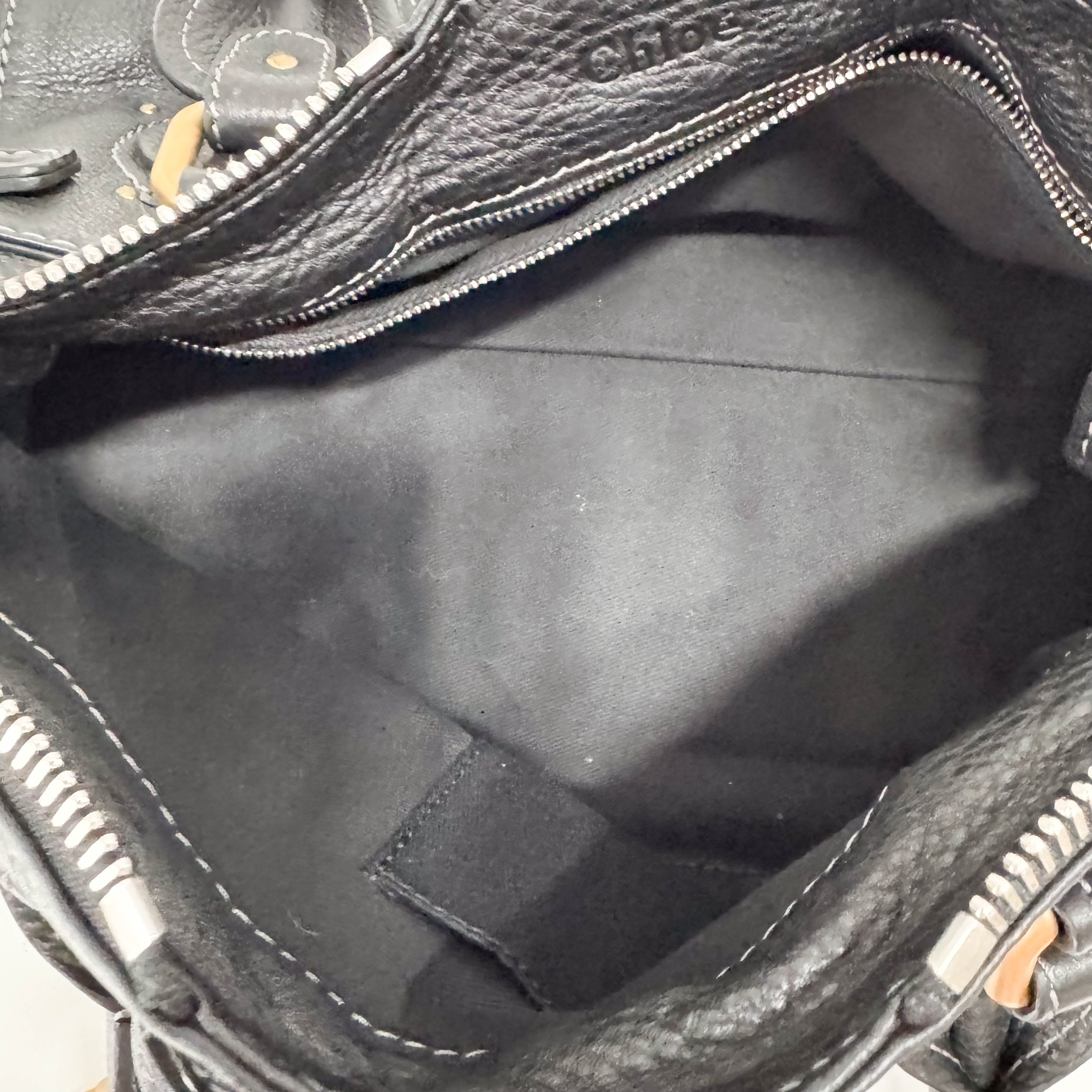 Paddington Black Leather Shoulder Bag