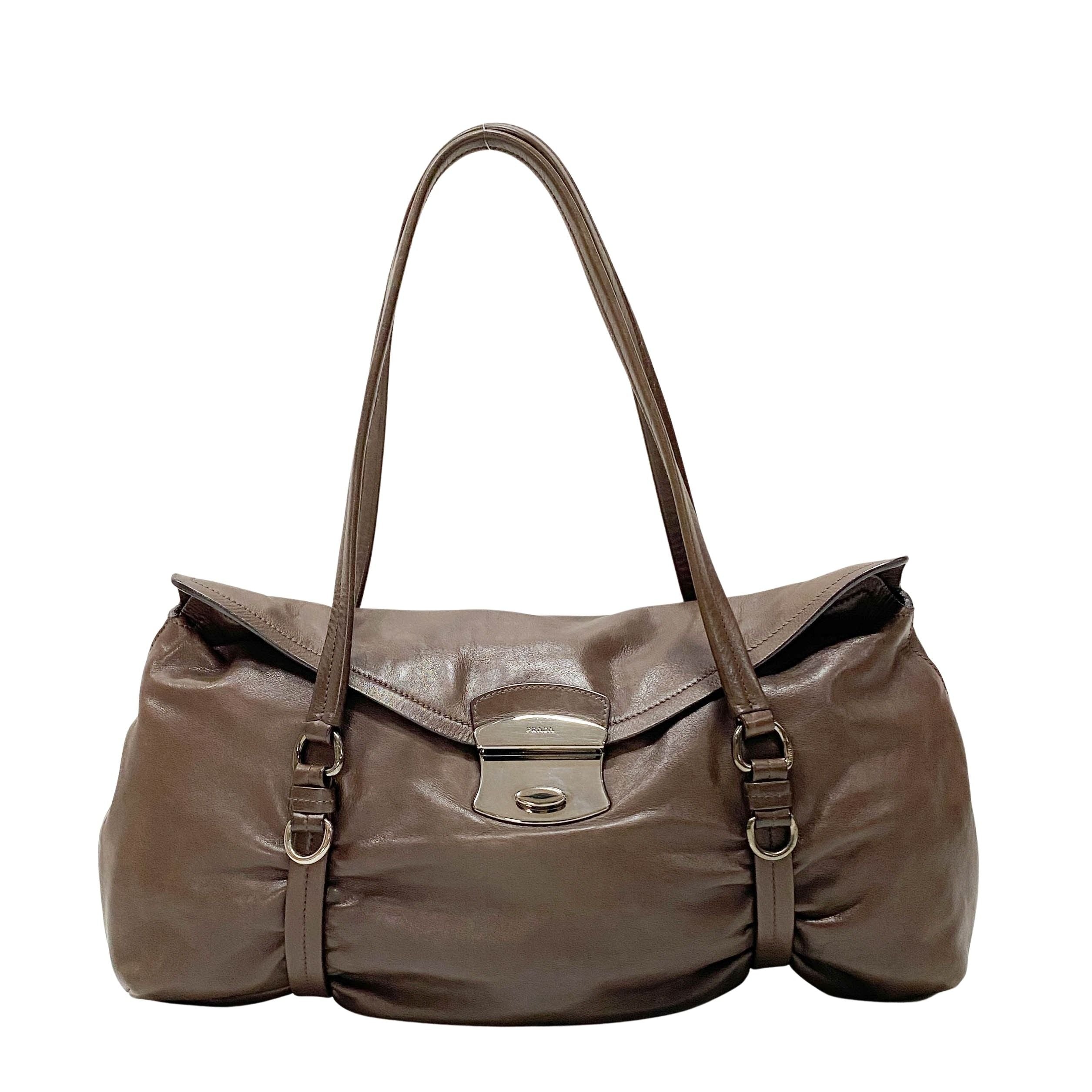 Brown Leather Shoulder Bag