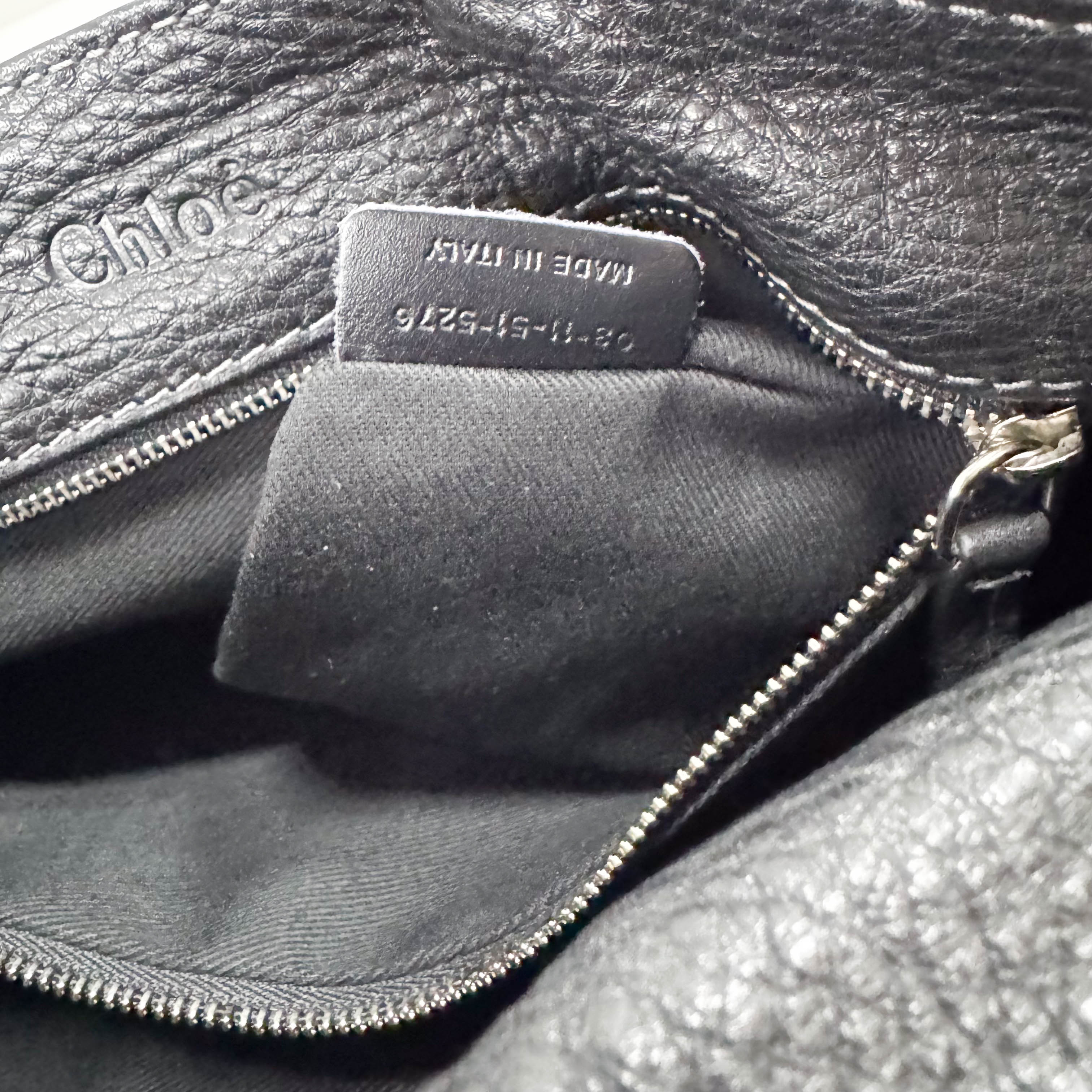 Paddington Black Leather Shoulder Bag