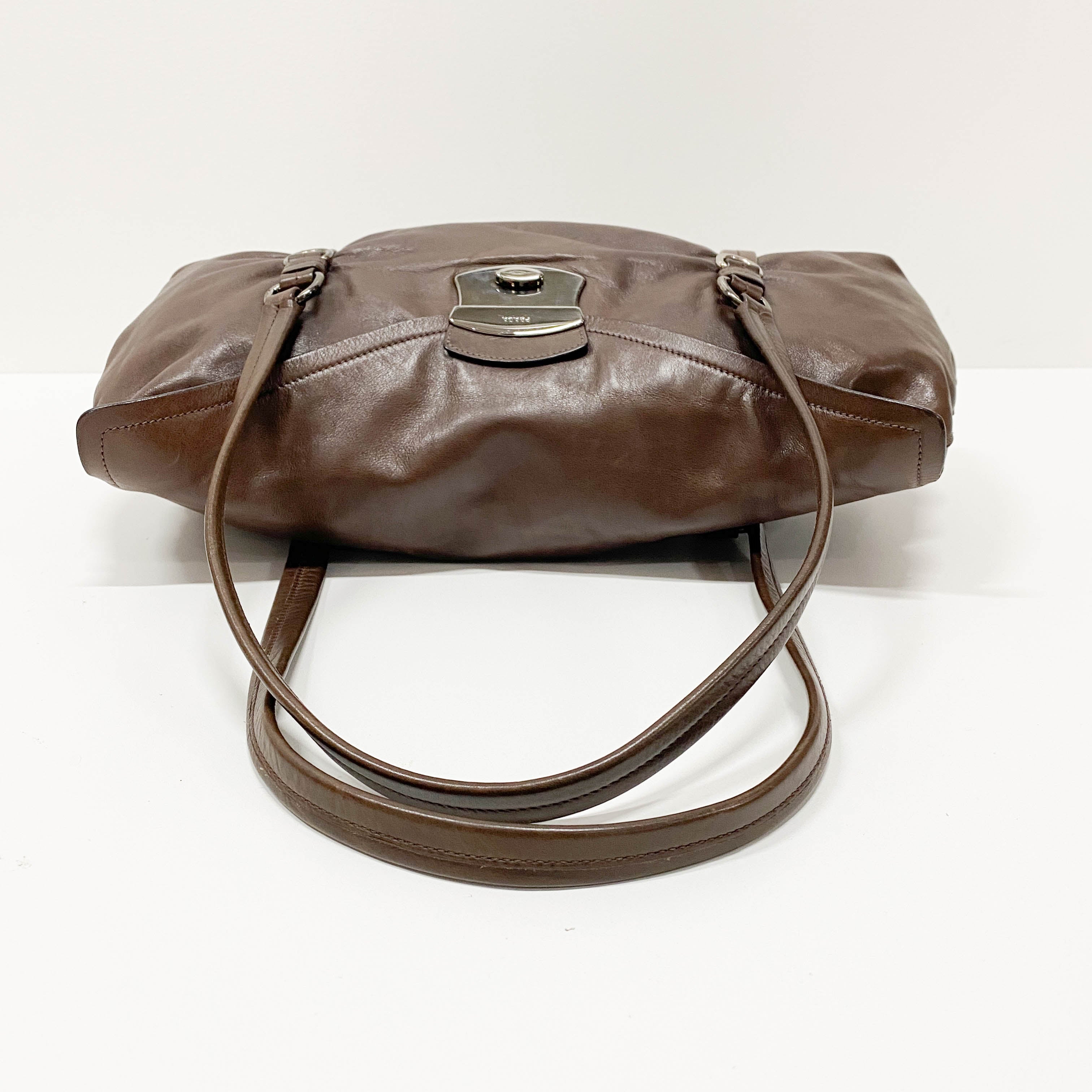 Brown Leather Shoulder Bag