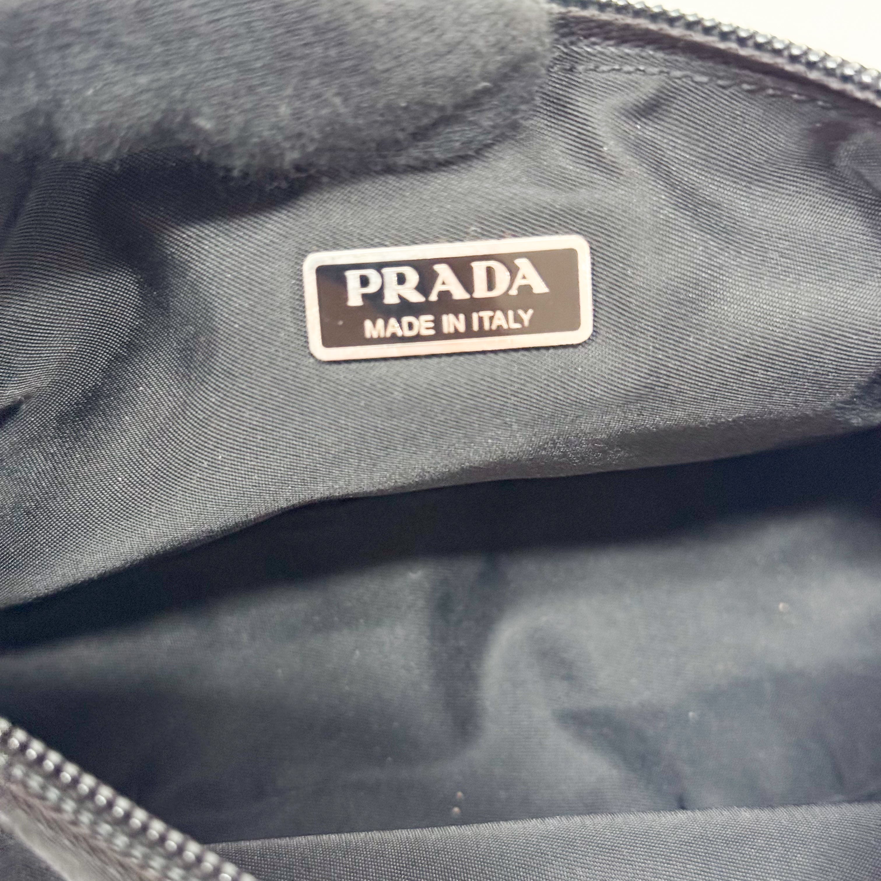 Small Black Nylon Handbag