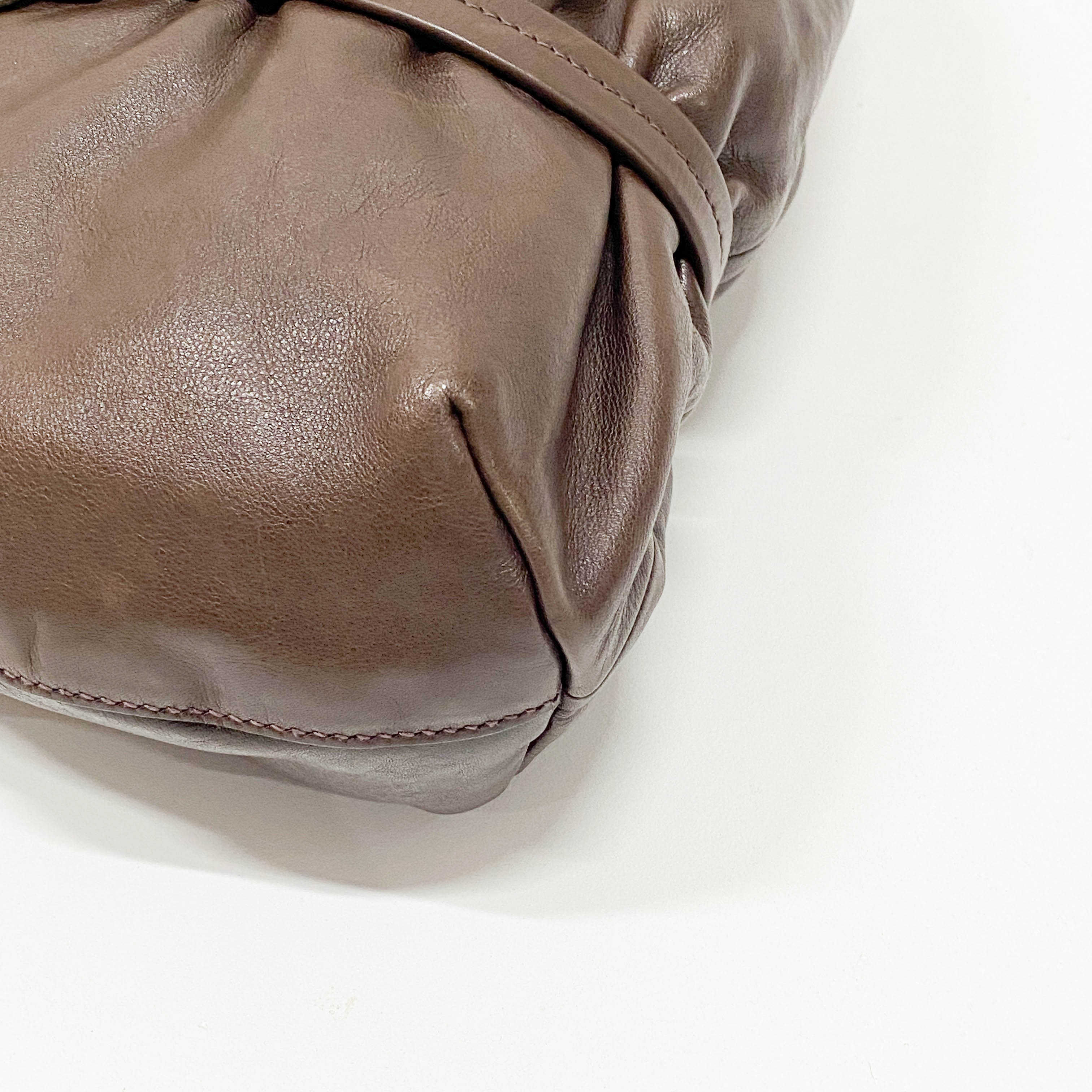 Brown Leather Shoulder Bag