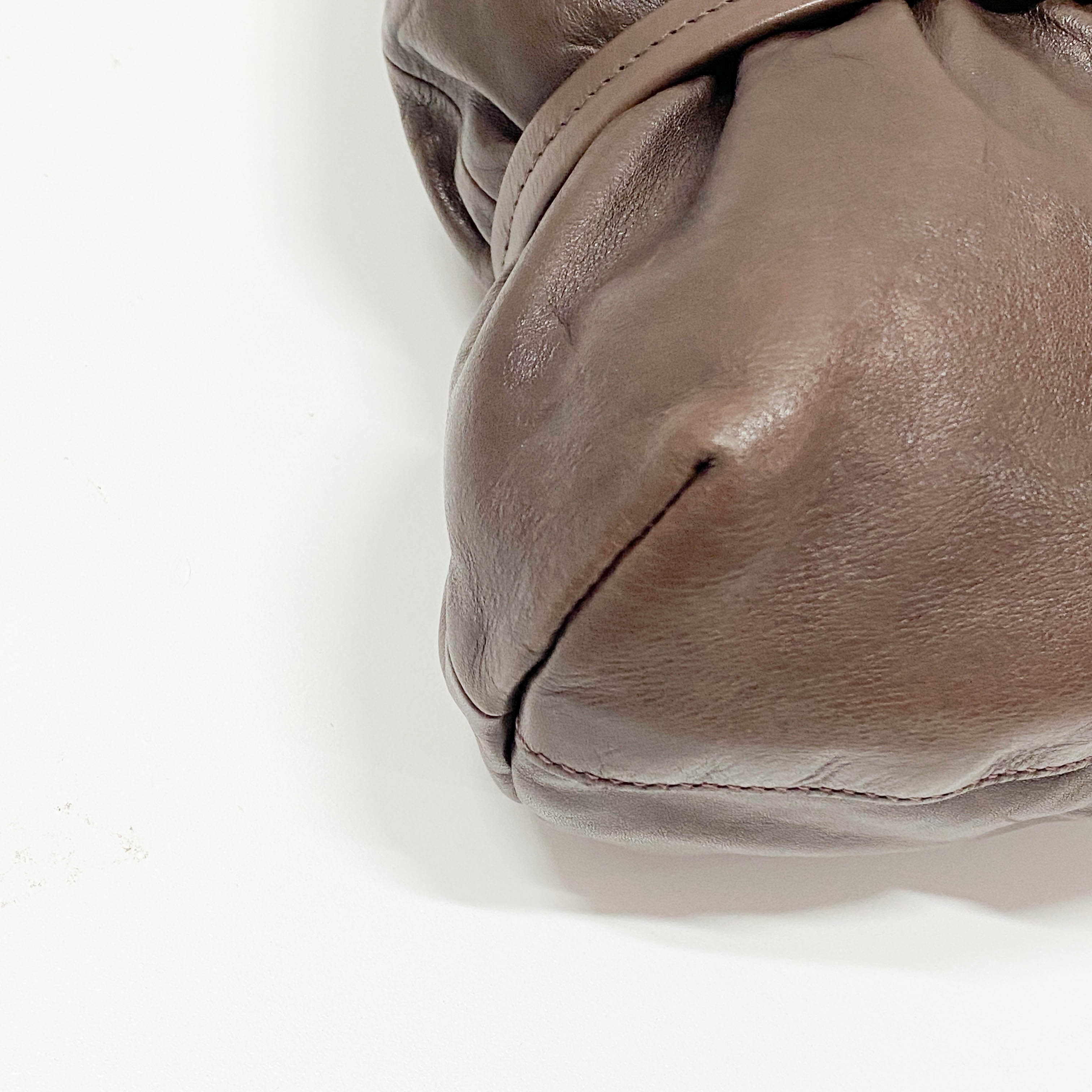 Brown Leather Shoulder Bag