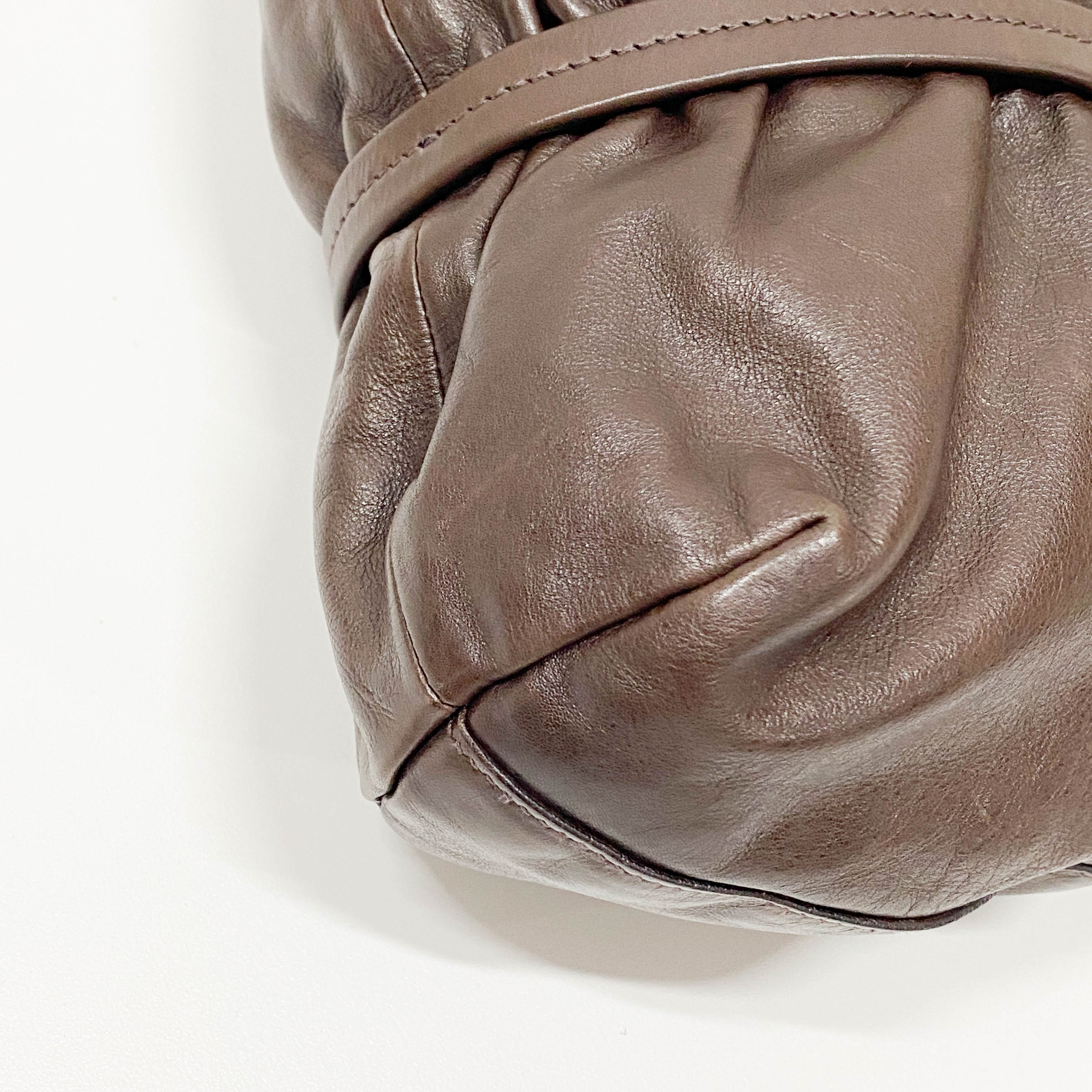 Brown Leather Shoulder Bag
