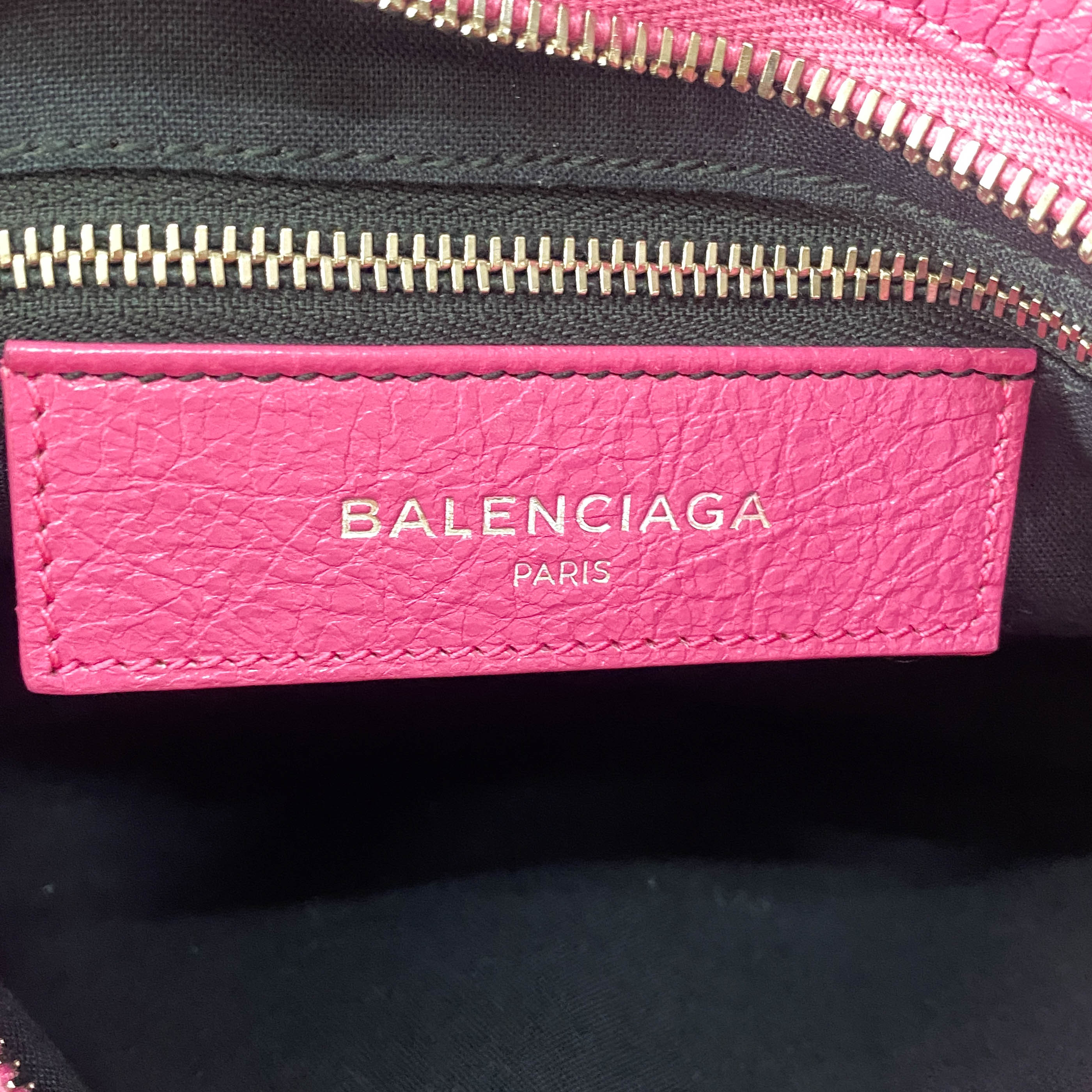 The City Mini Pink Leather Hand Bag