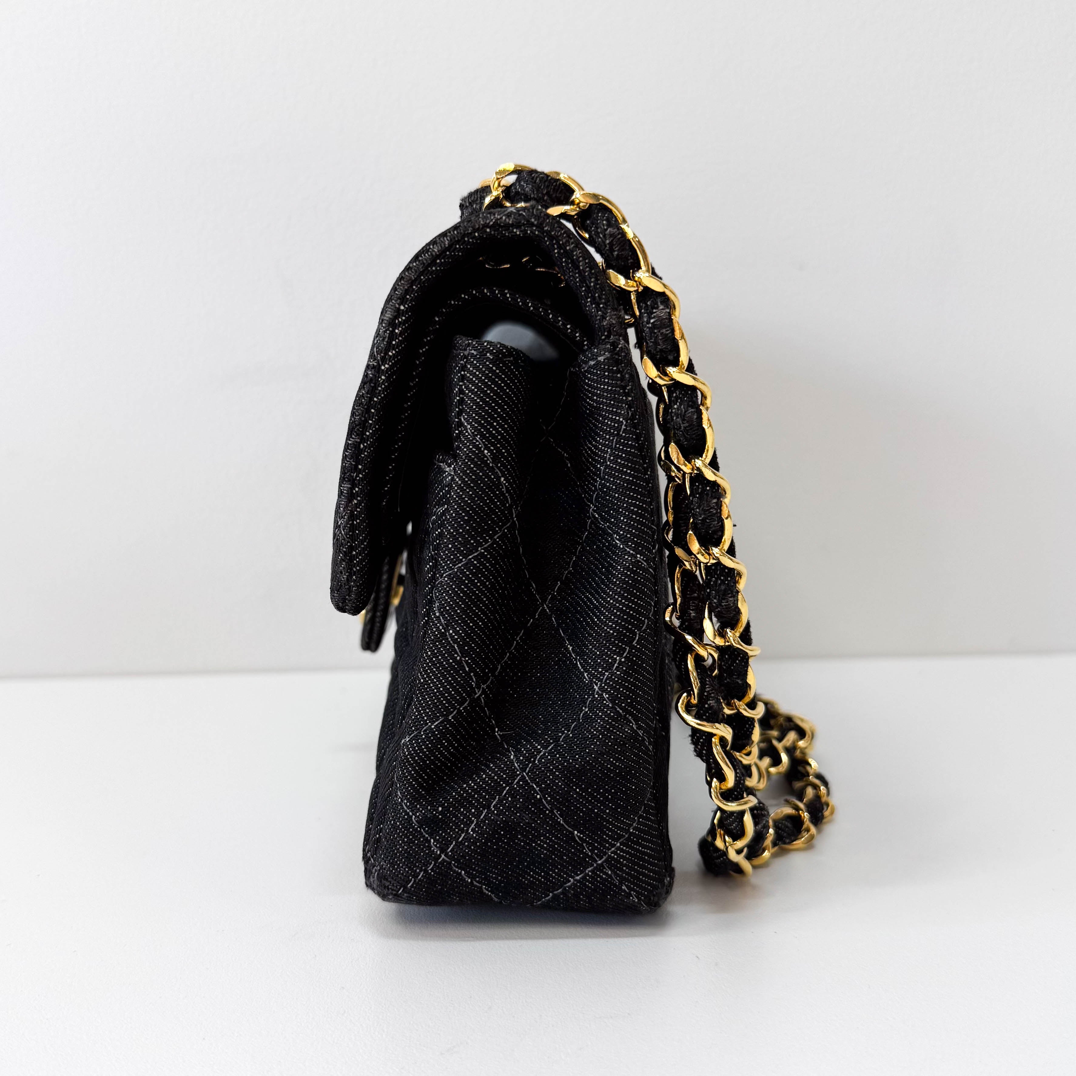 Classic Flap Denim Shoulder Bag