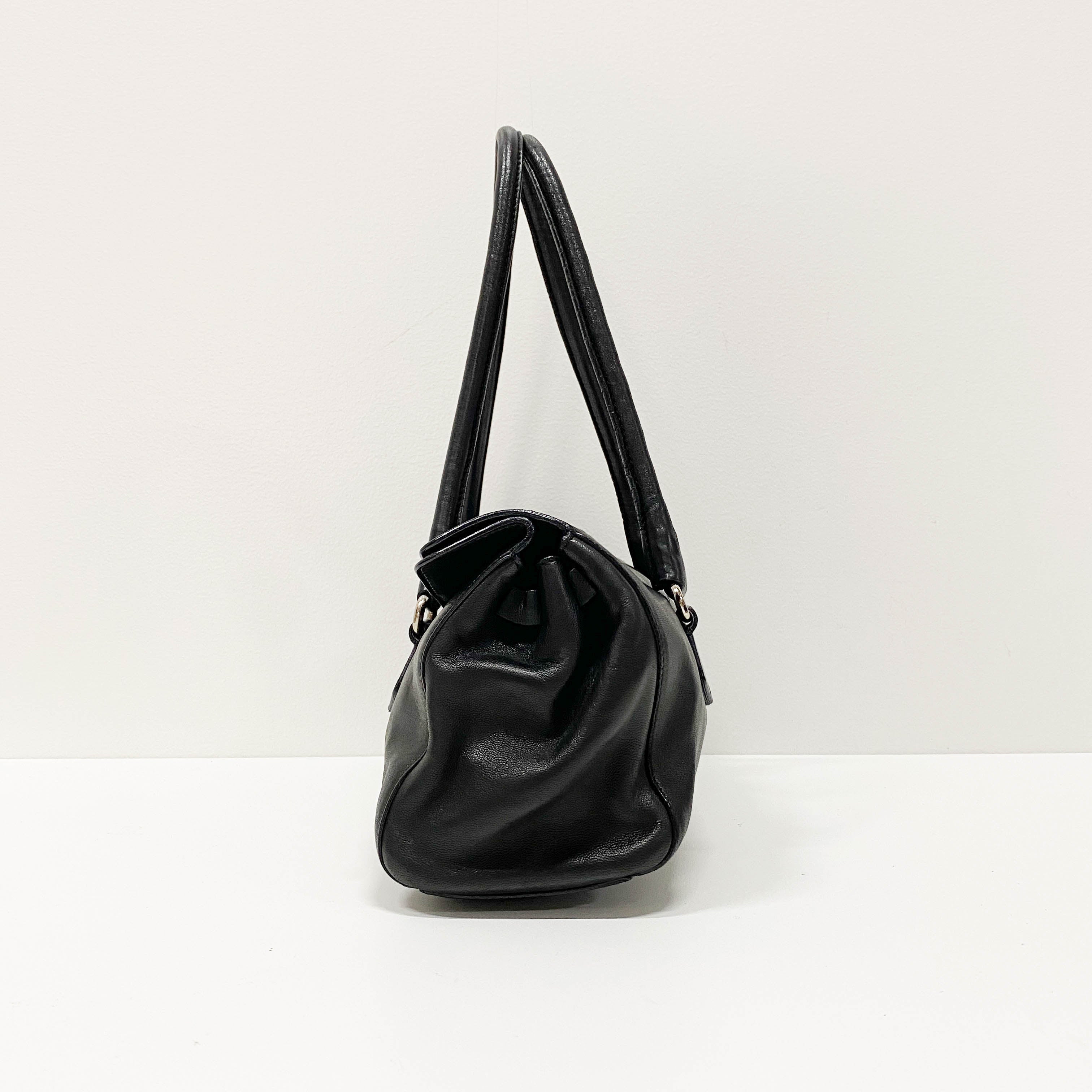 Black Nappa Leather Shoulder bag