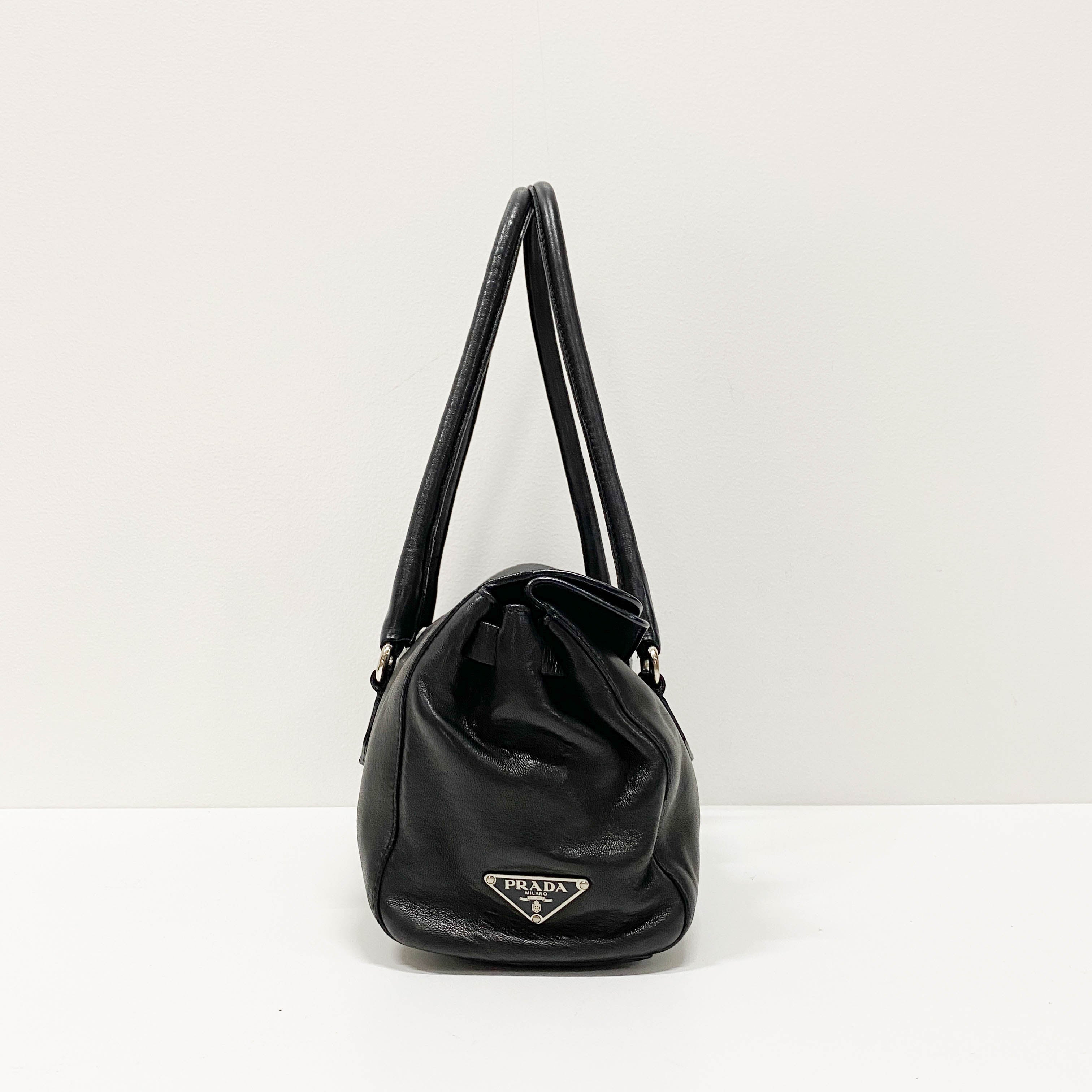 Black Nappa Leather Shoulder bag