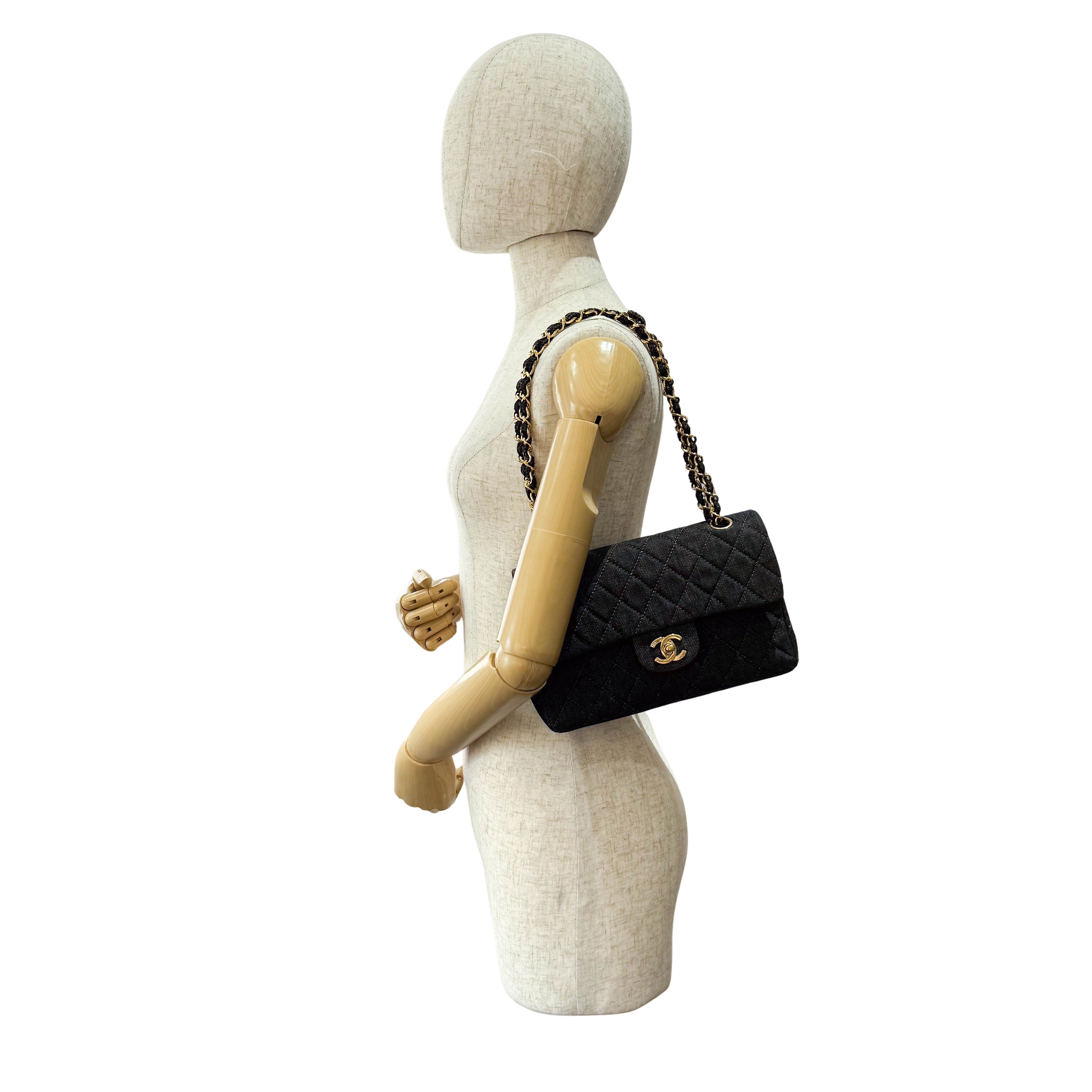 Classic Flap Denim Shoulder Bag