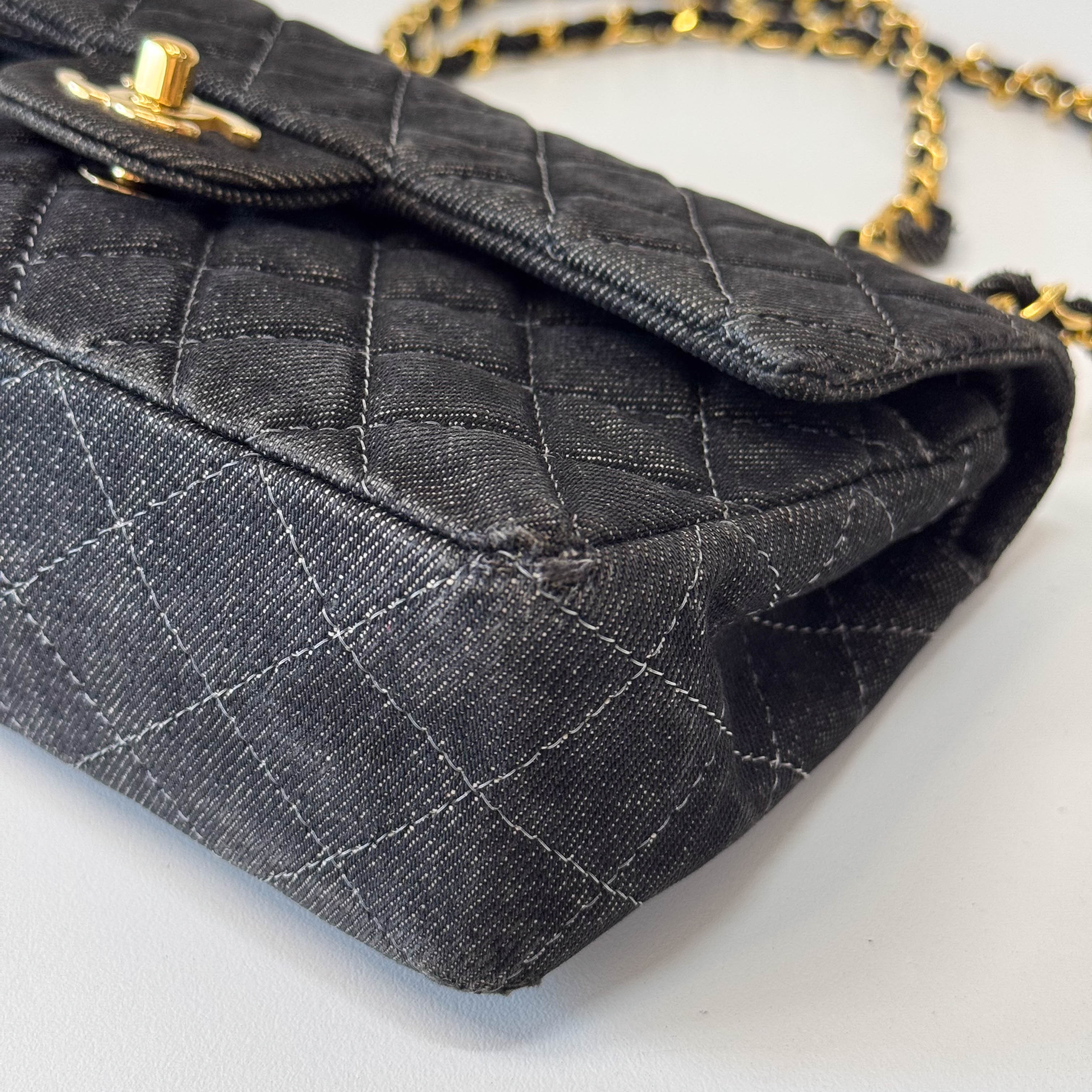 Classic Flap Denim Shoulder Bag