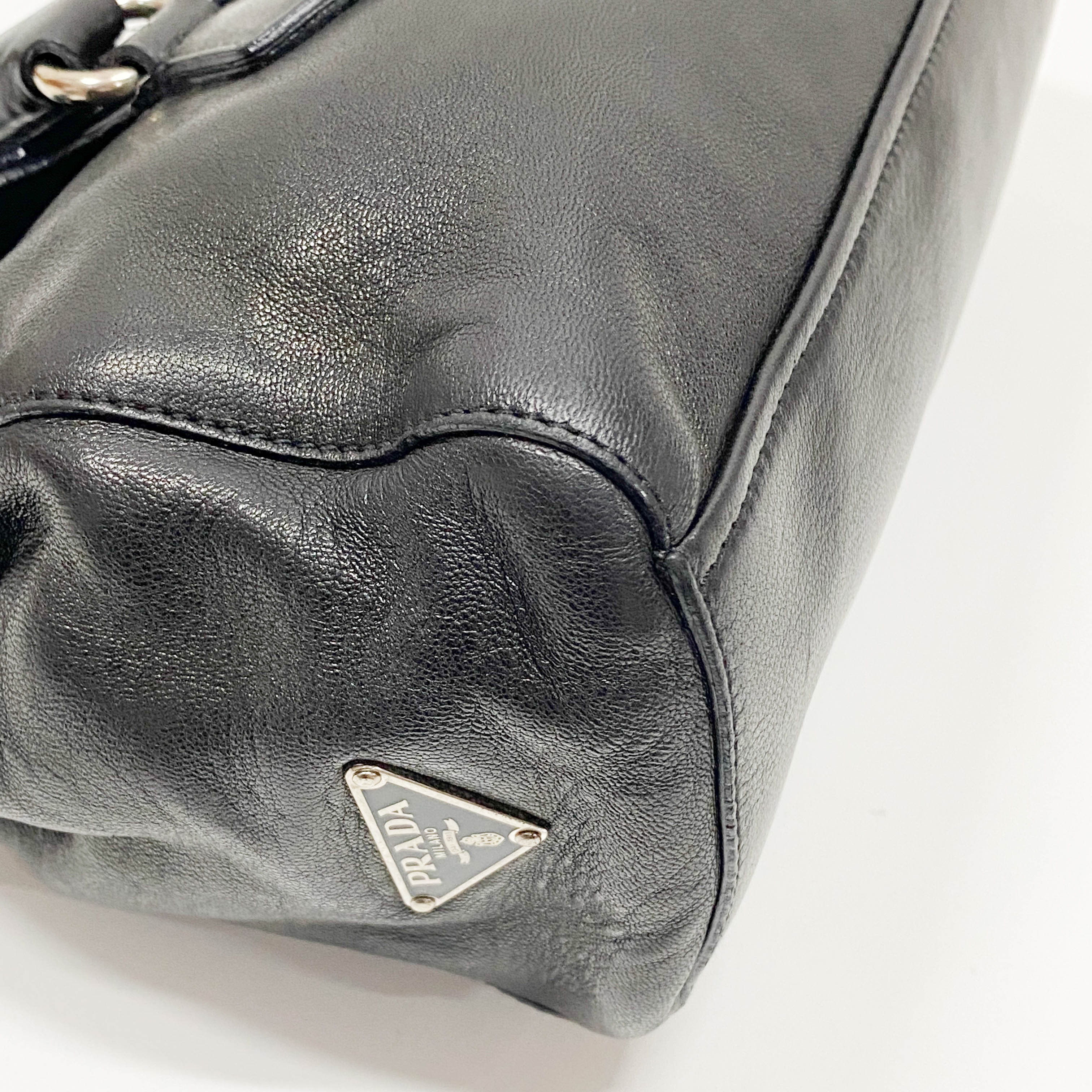 Black Nappa Leather Shoulder bag