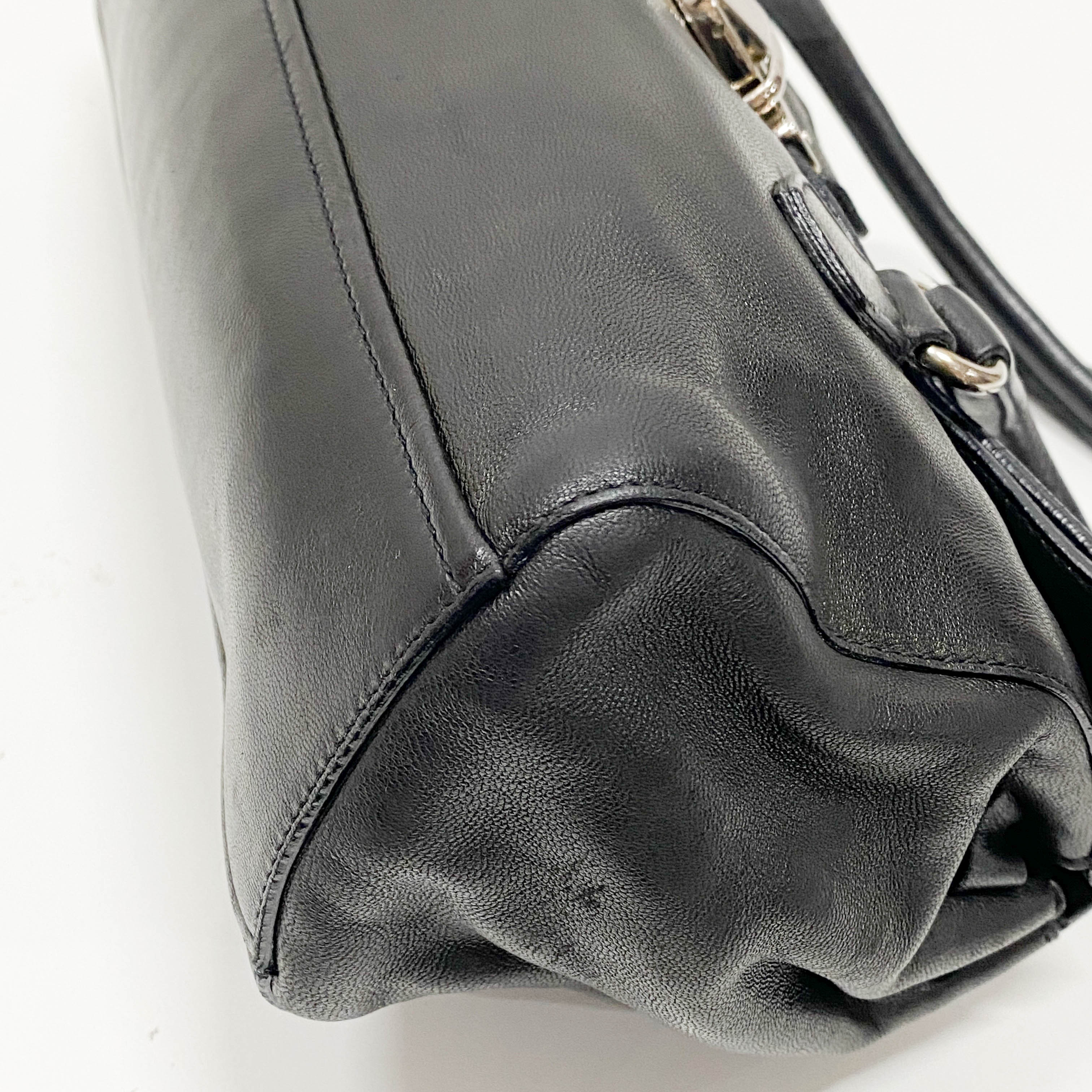 Black Nappa Leather Shoulder bag