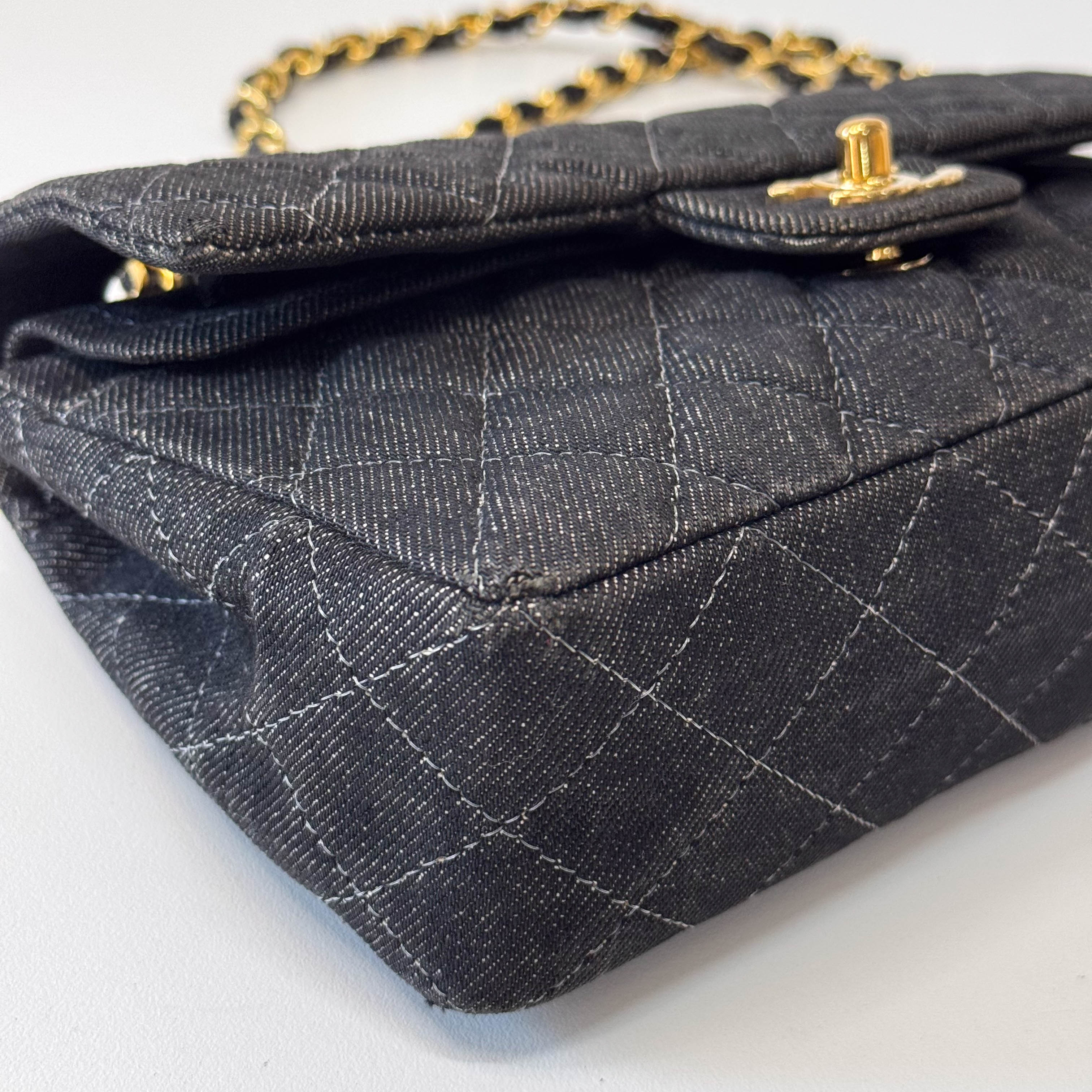 Classic Flap Denim Shoulder Bag