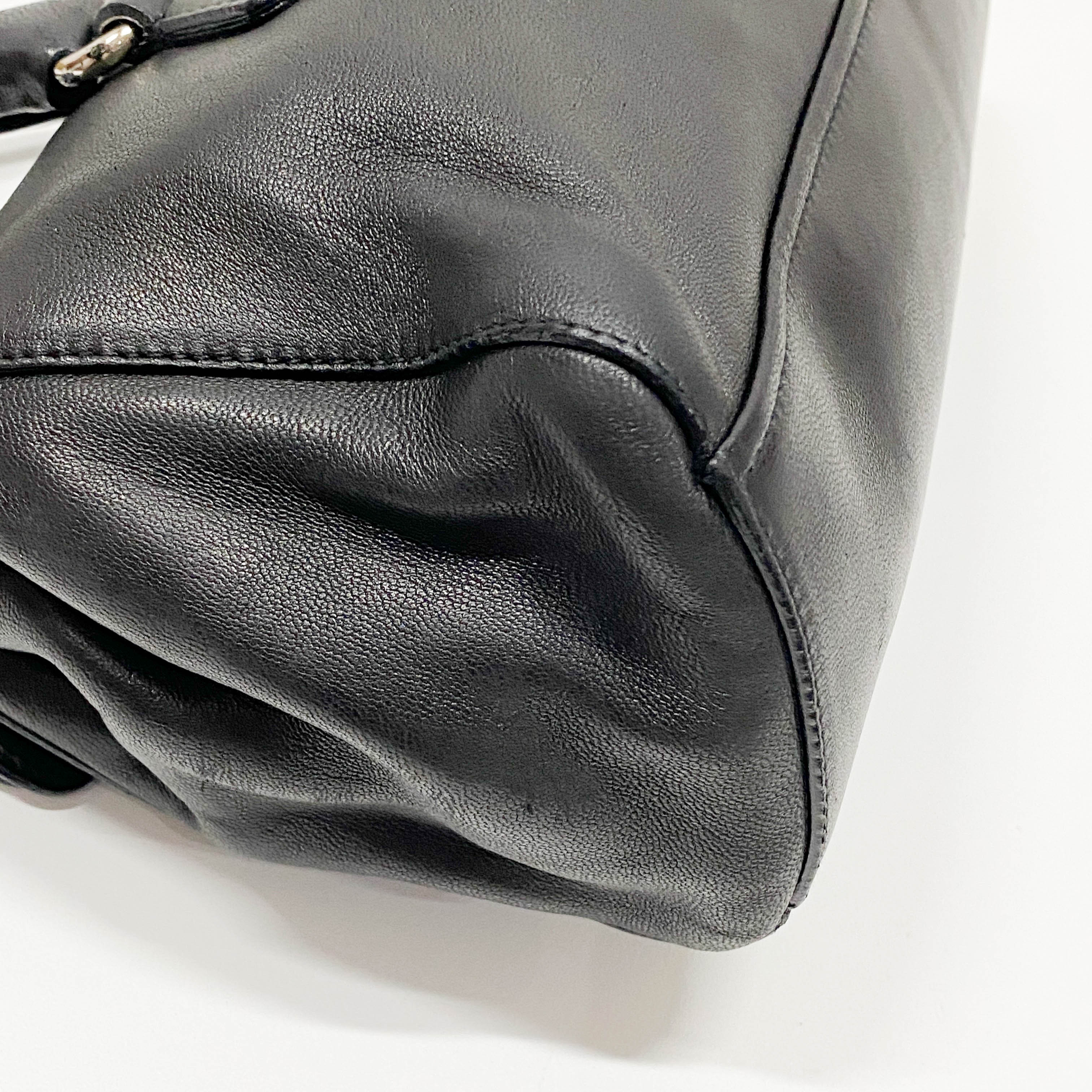 Black Nappa Leather Shoulder bag