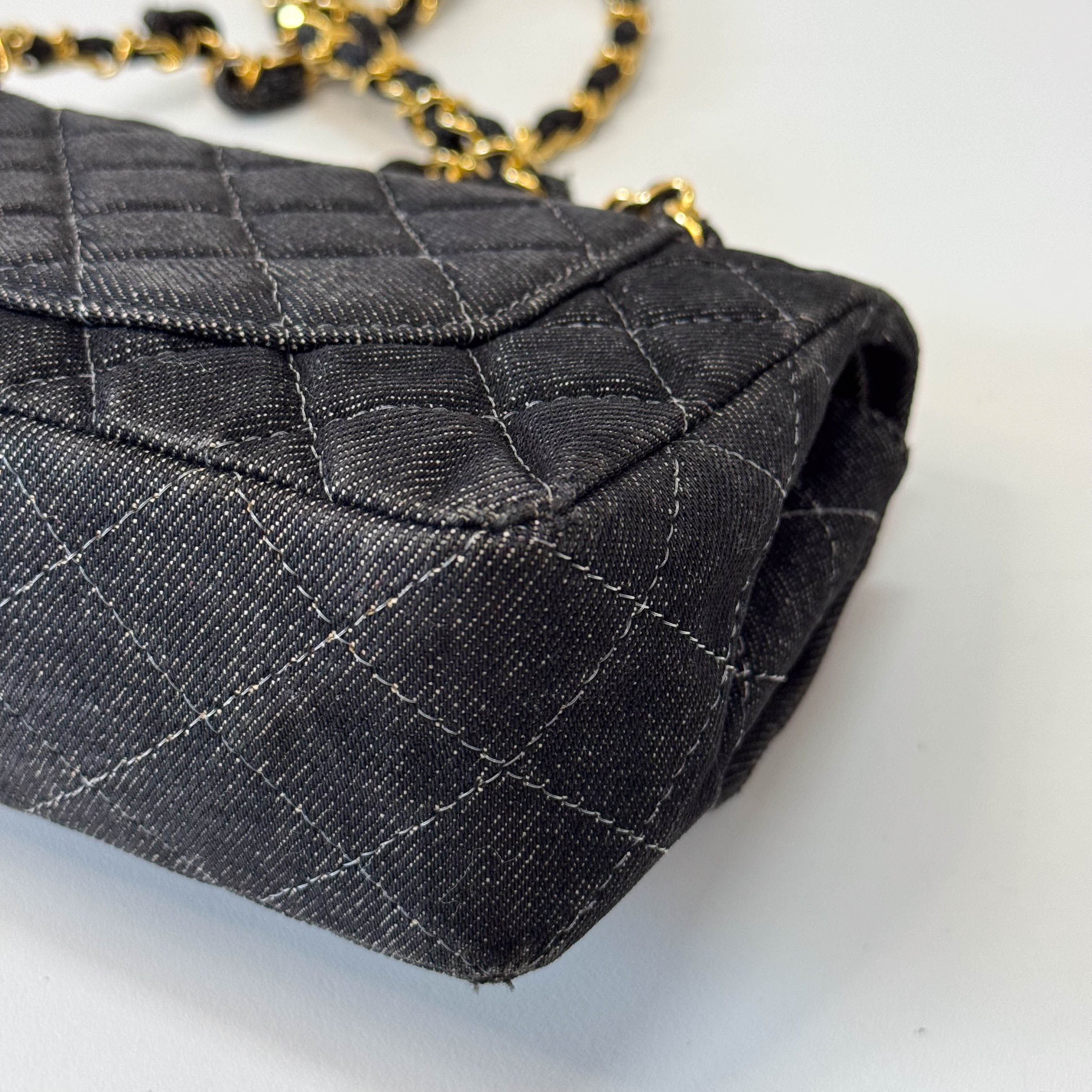 Classic Flap Denim Shoulder Bag