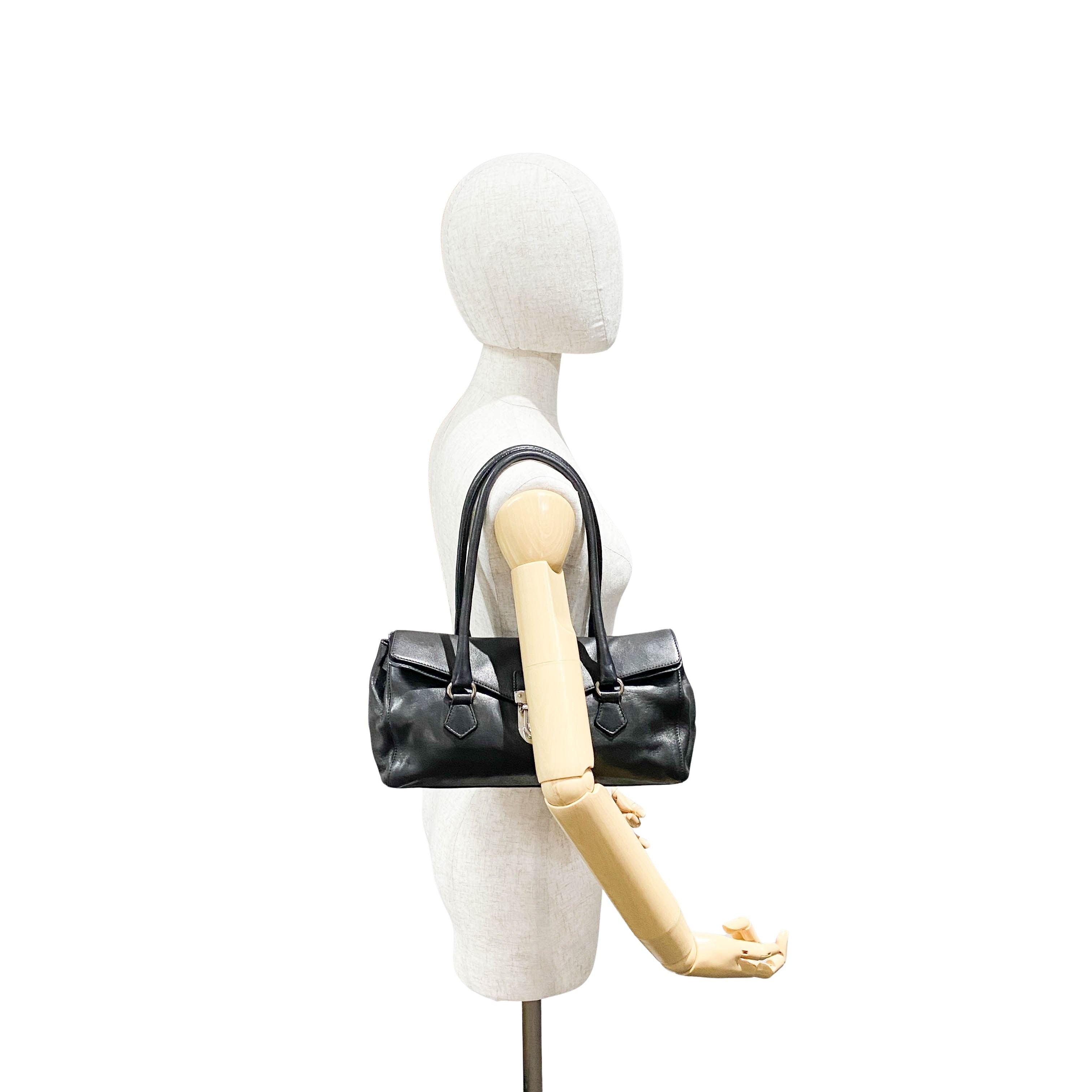 Black Nappa Leather Shoulder bag