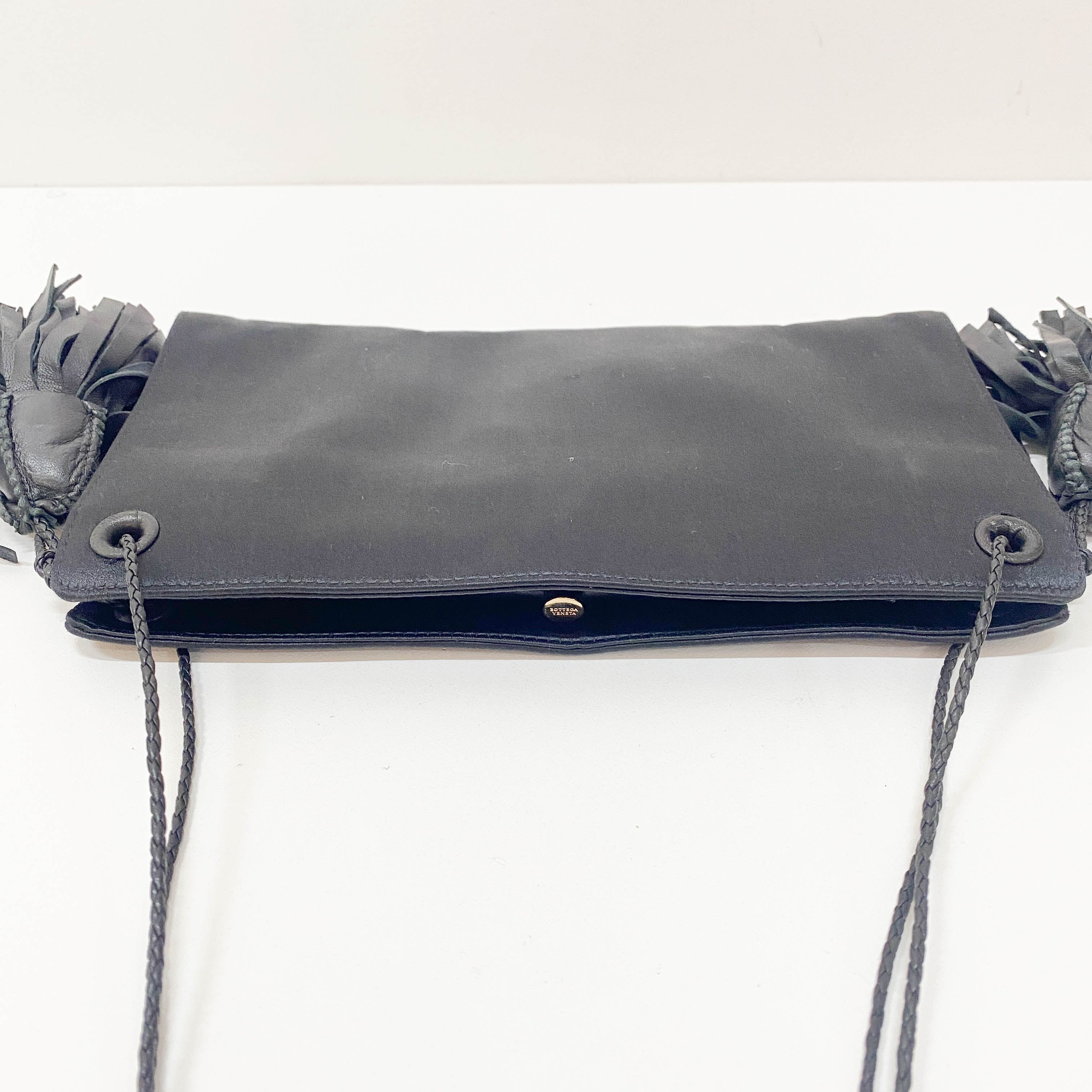 Black Satin Side Tassels