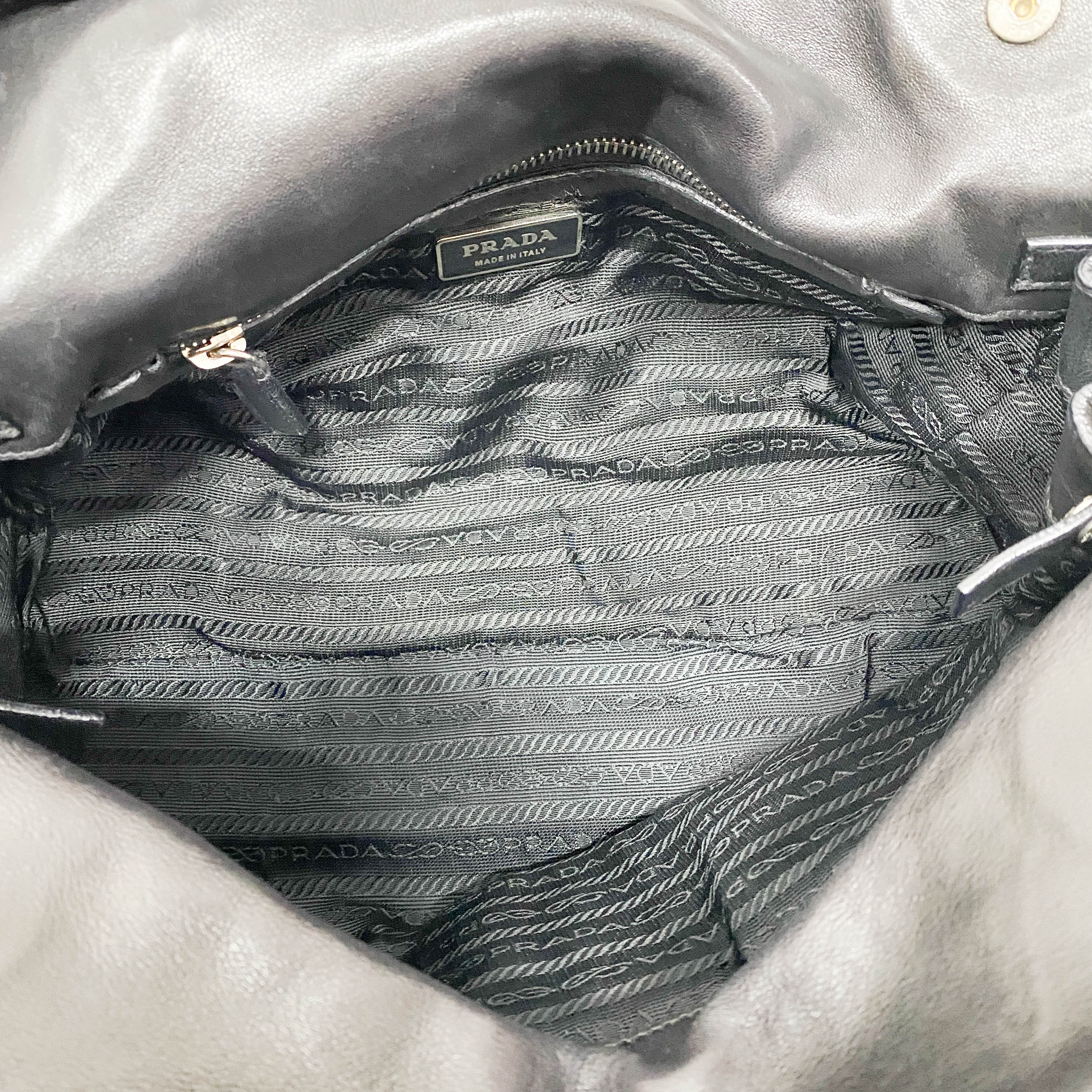 Black Nappa Leather Shoulder bag