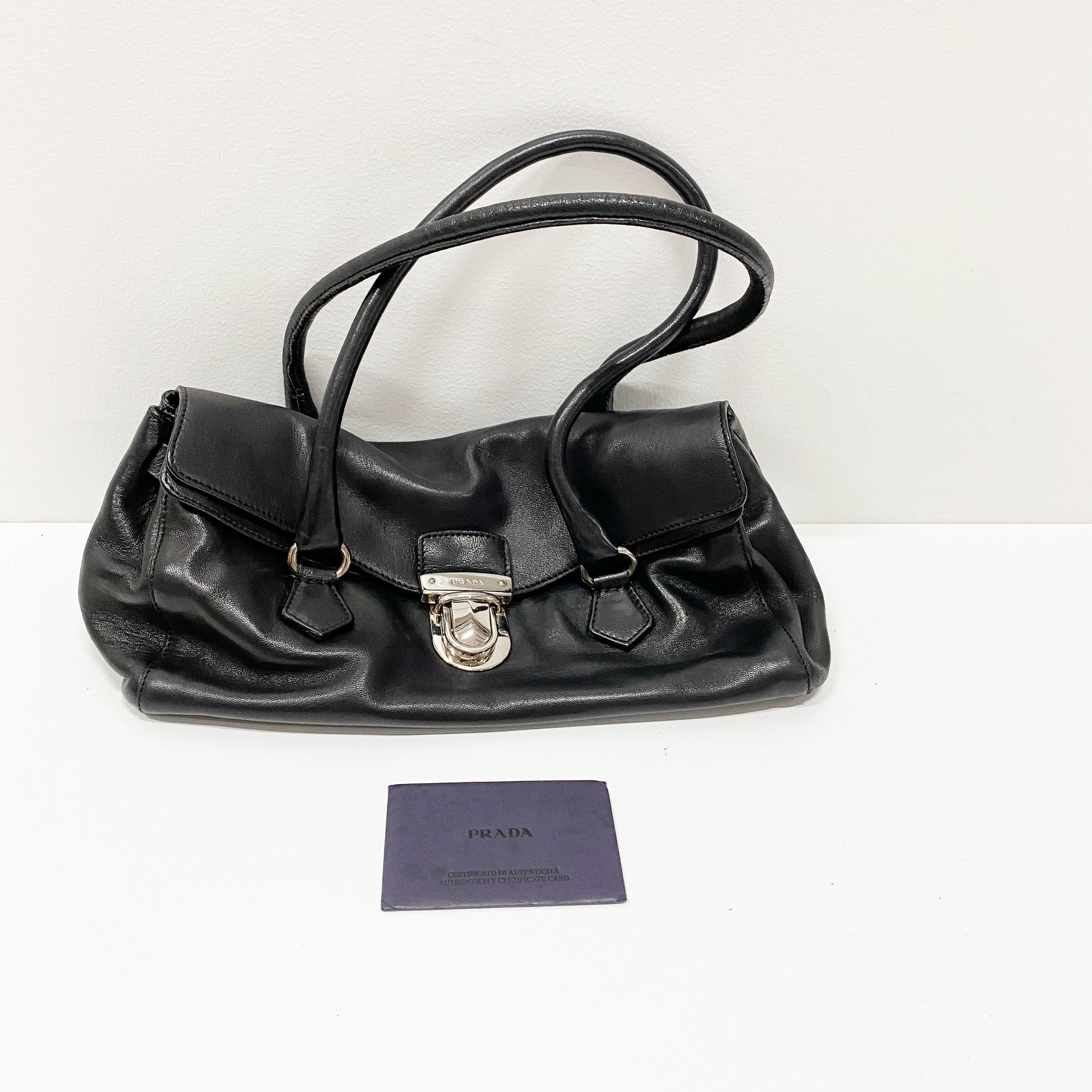 Black Nappa Leather Shoulder bag