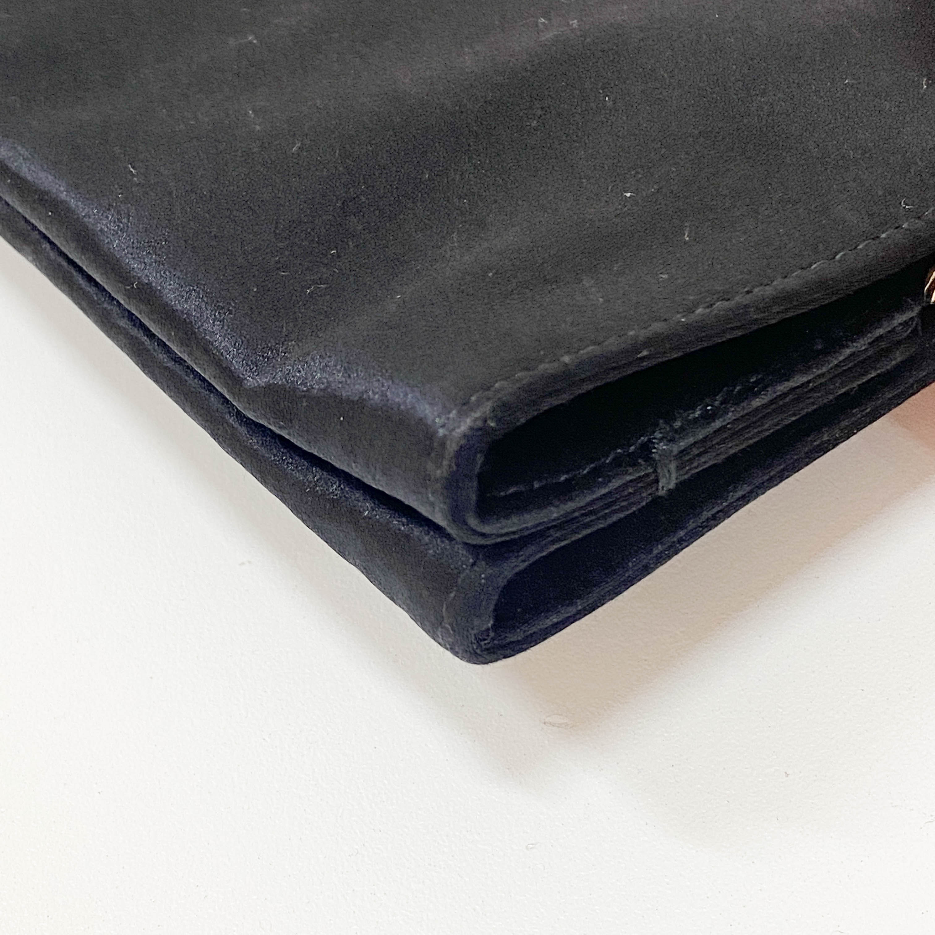 Black Satin Side Tassels