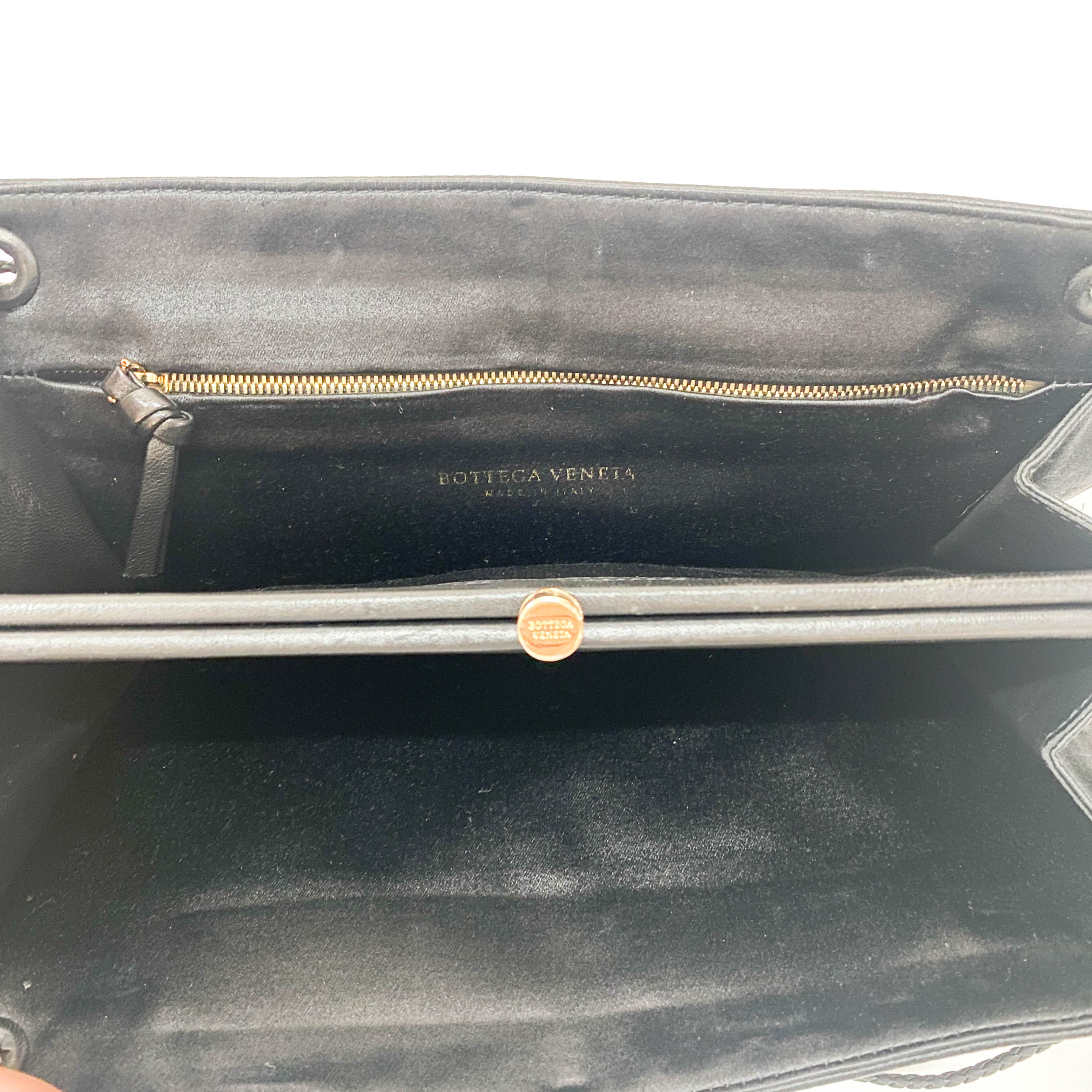 Black Satin Side Tassels