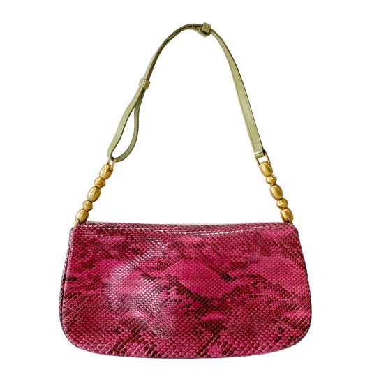 Malice Pearl Pink Pony Hair Shoulder Bag