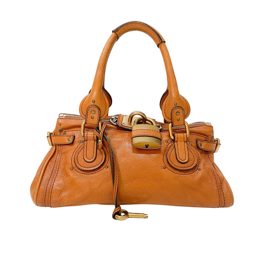 Pumpkin Orange Leather Paddington