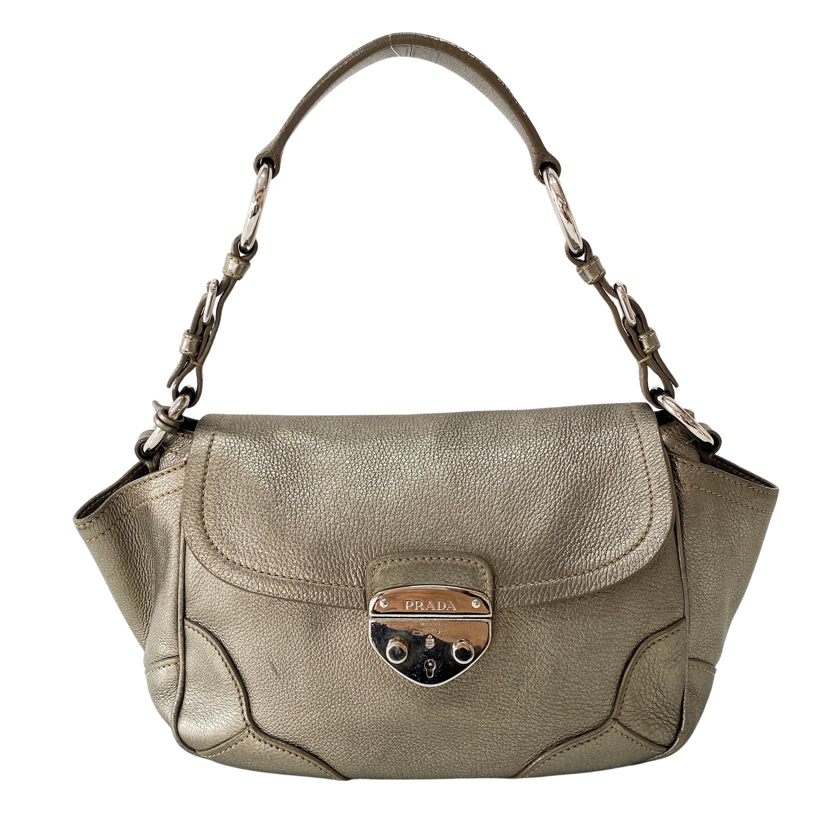 Metaric Gold Shoulder Bag