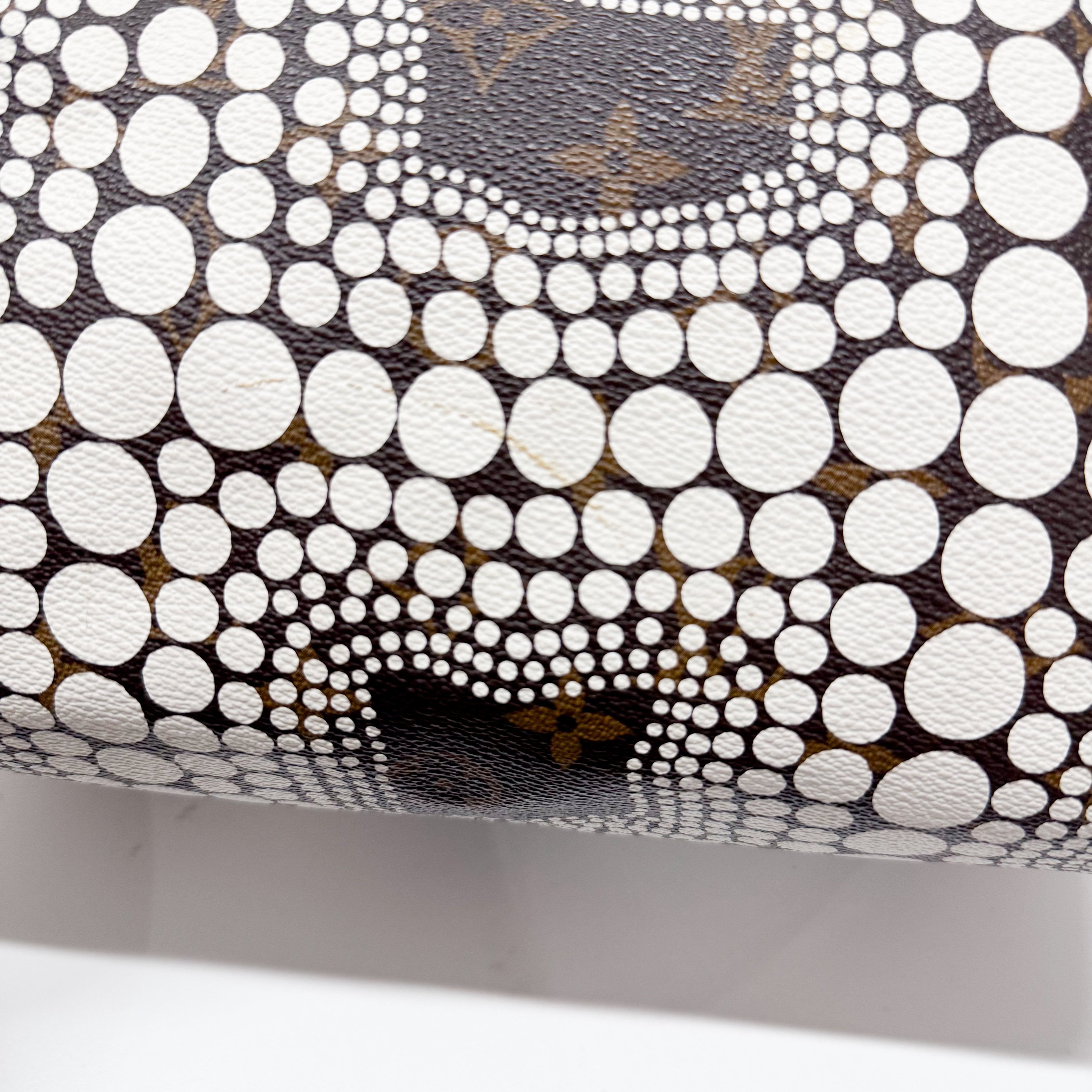 Speedy Monogram x Yayoi Kusama Painted Dots Canvas Handbag