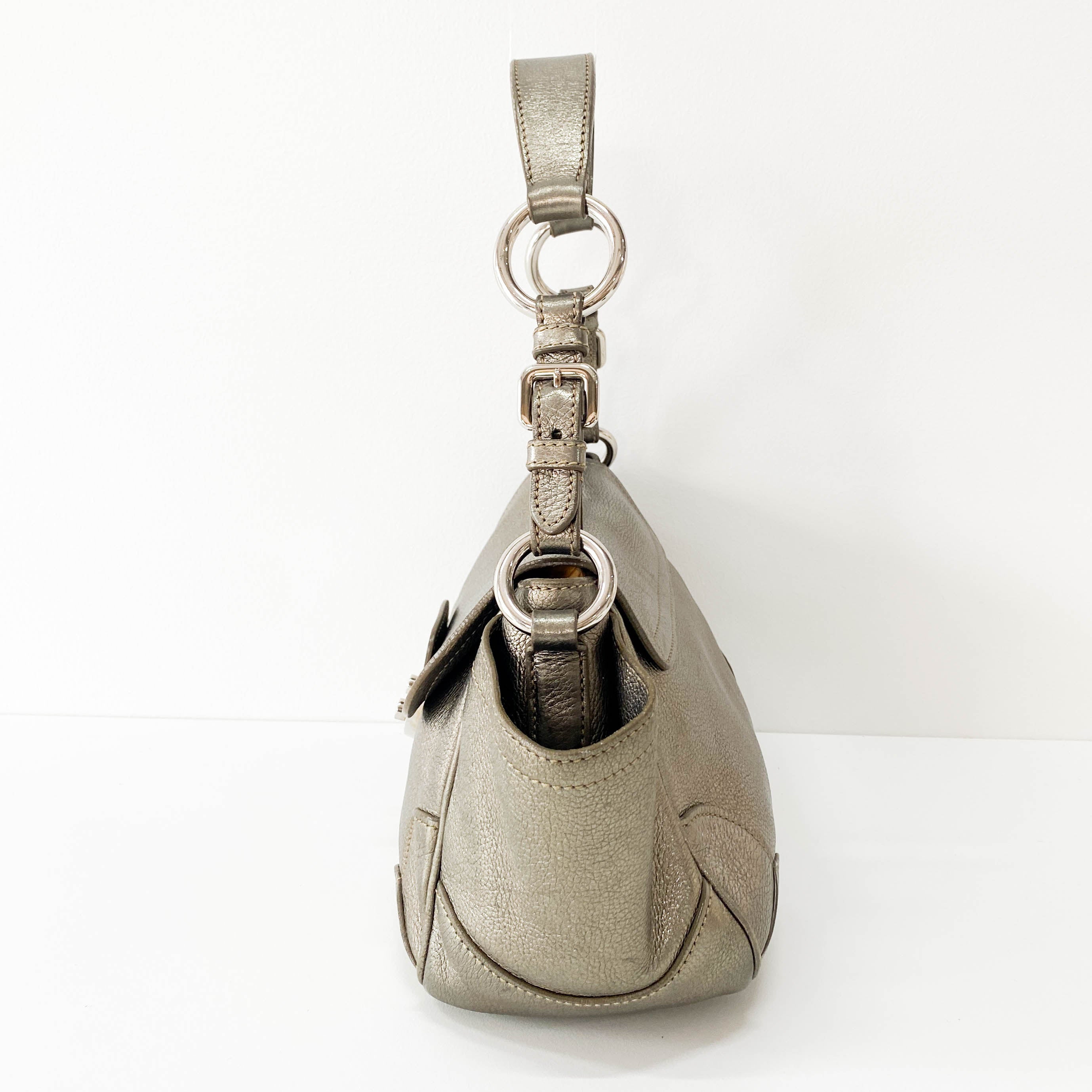 Metaric Gold Shoulder Bag