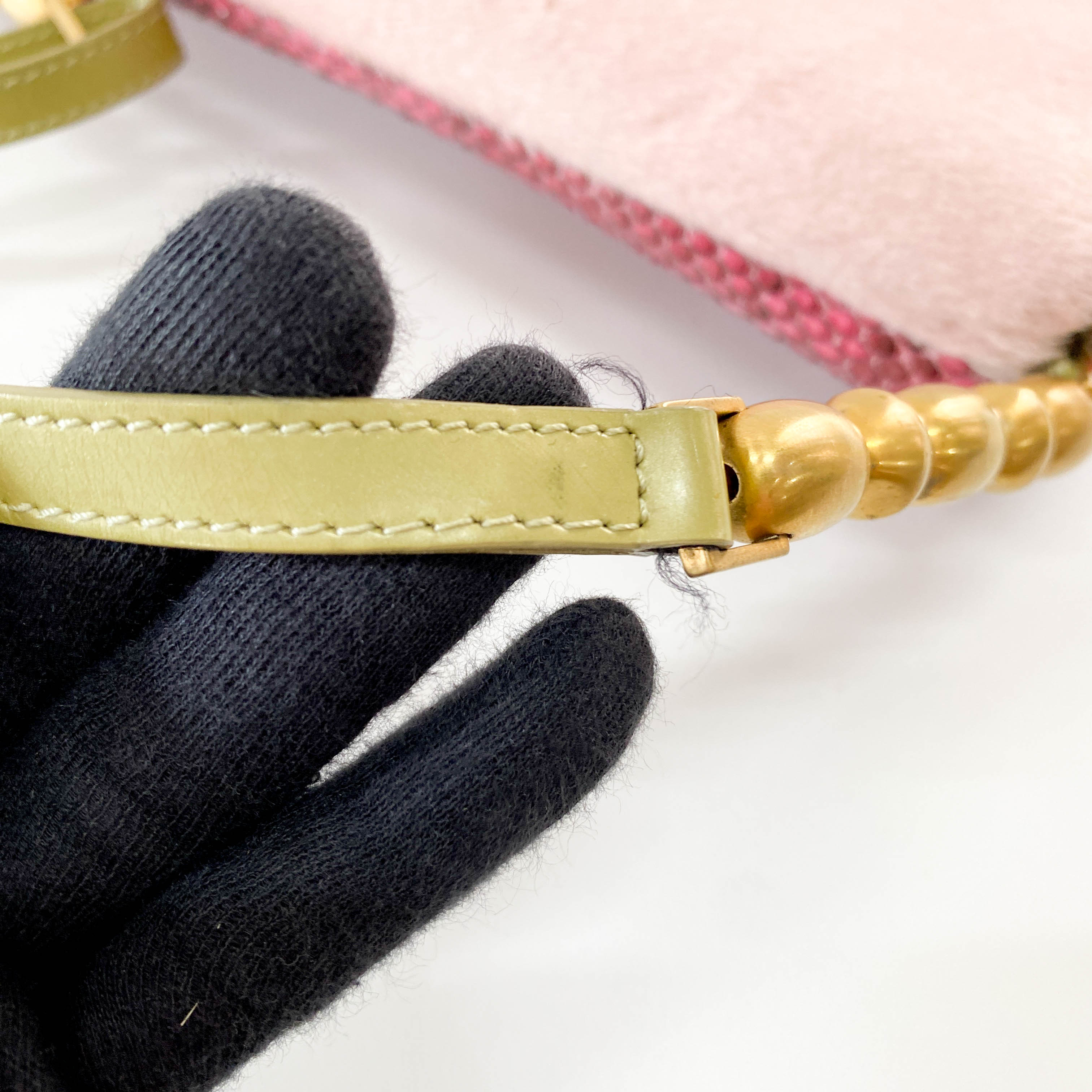 Malice Pearl Pink Pony Hair Shoulder Bag