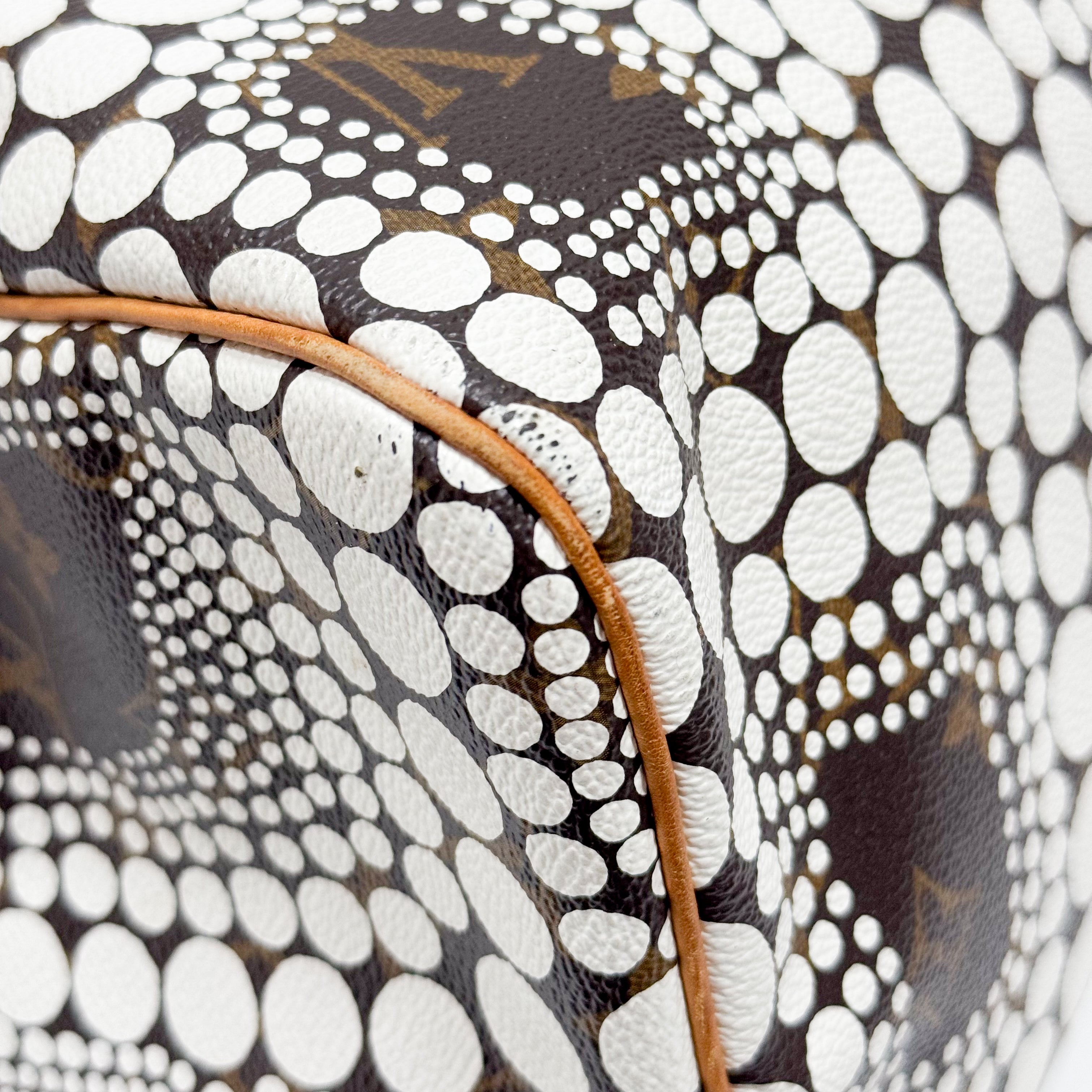 Speedy Monogram x Yayoi Kusama Painted Dots Canvas Handbag