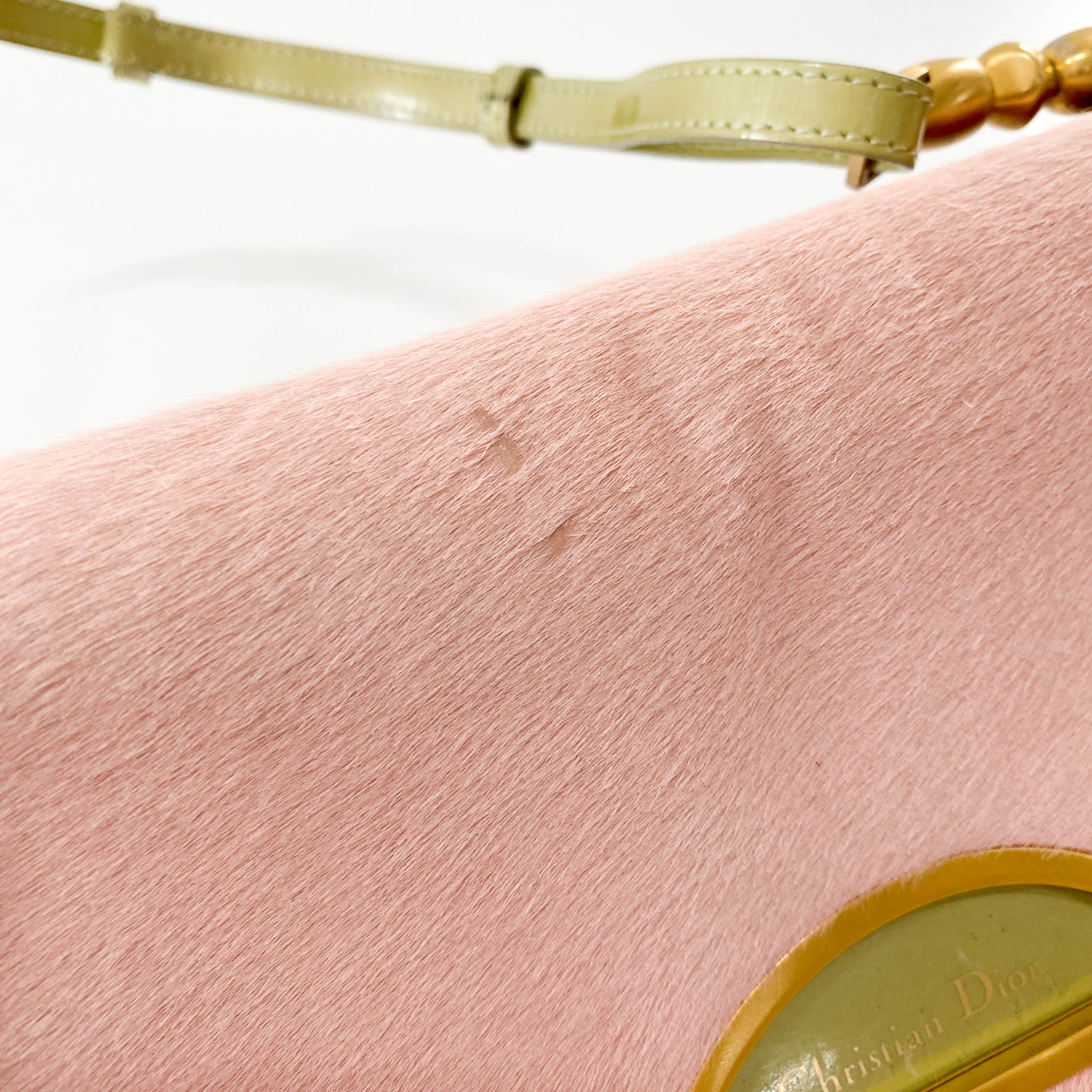 Malice Pearl Pink Pony Hair Shoulder Bag