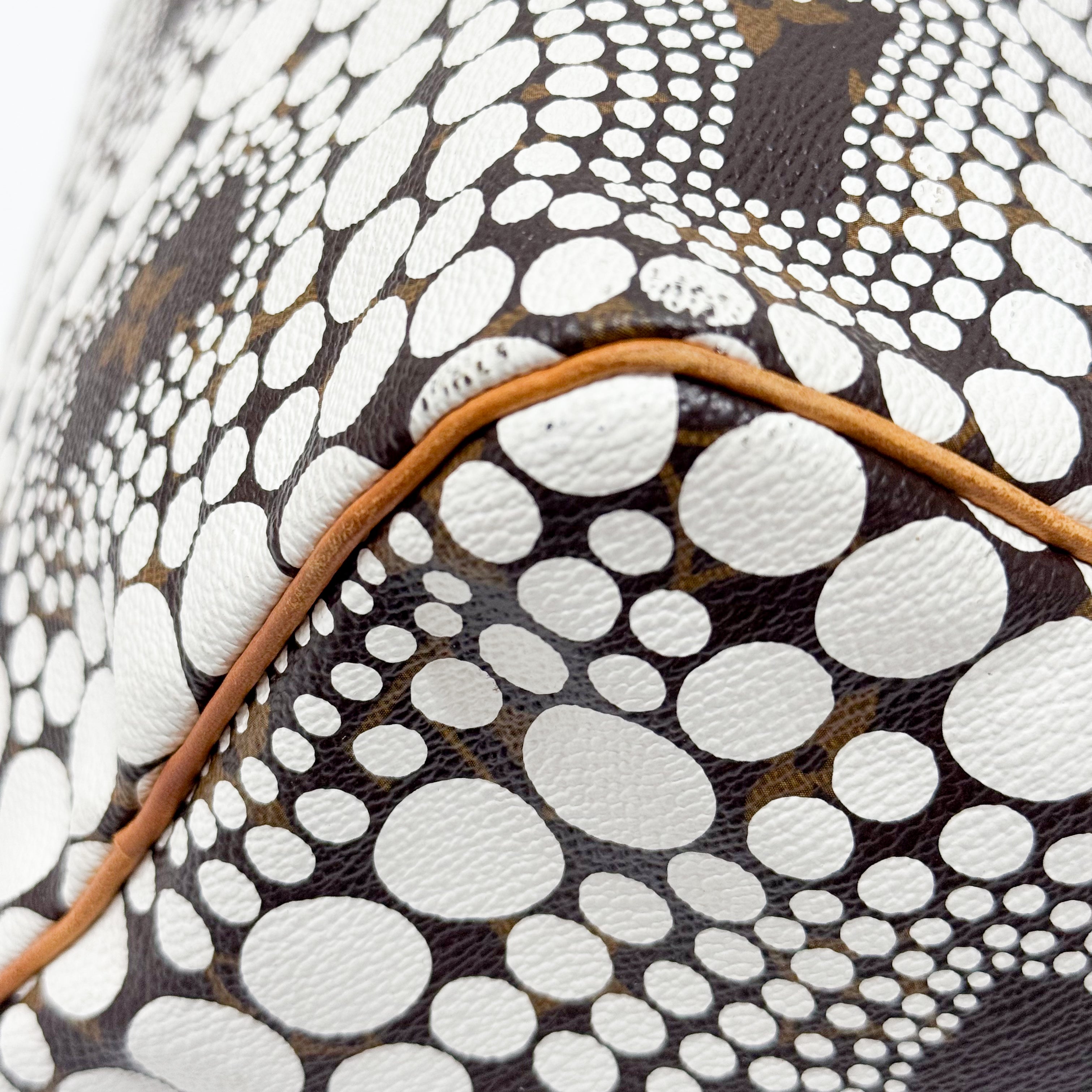 Speedy Monogram x Yayoi Kusama Painted Dots Canvas Handbag
