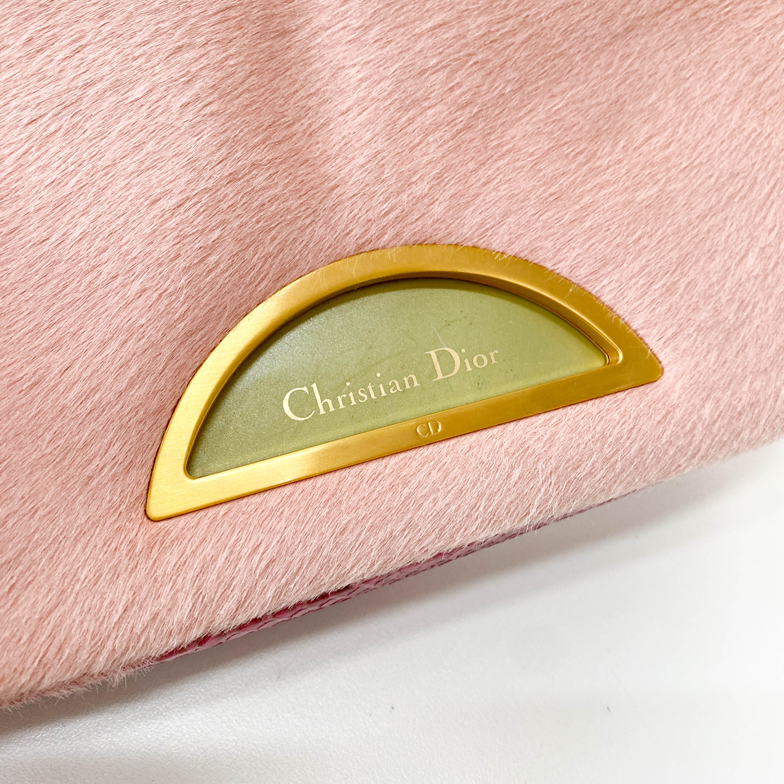 Malice Pearl Pink Pony Hair Shoulder Bag