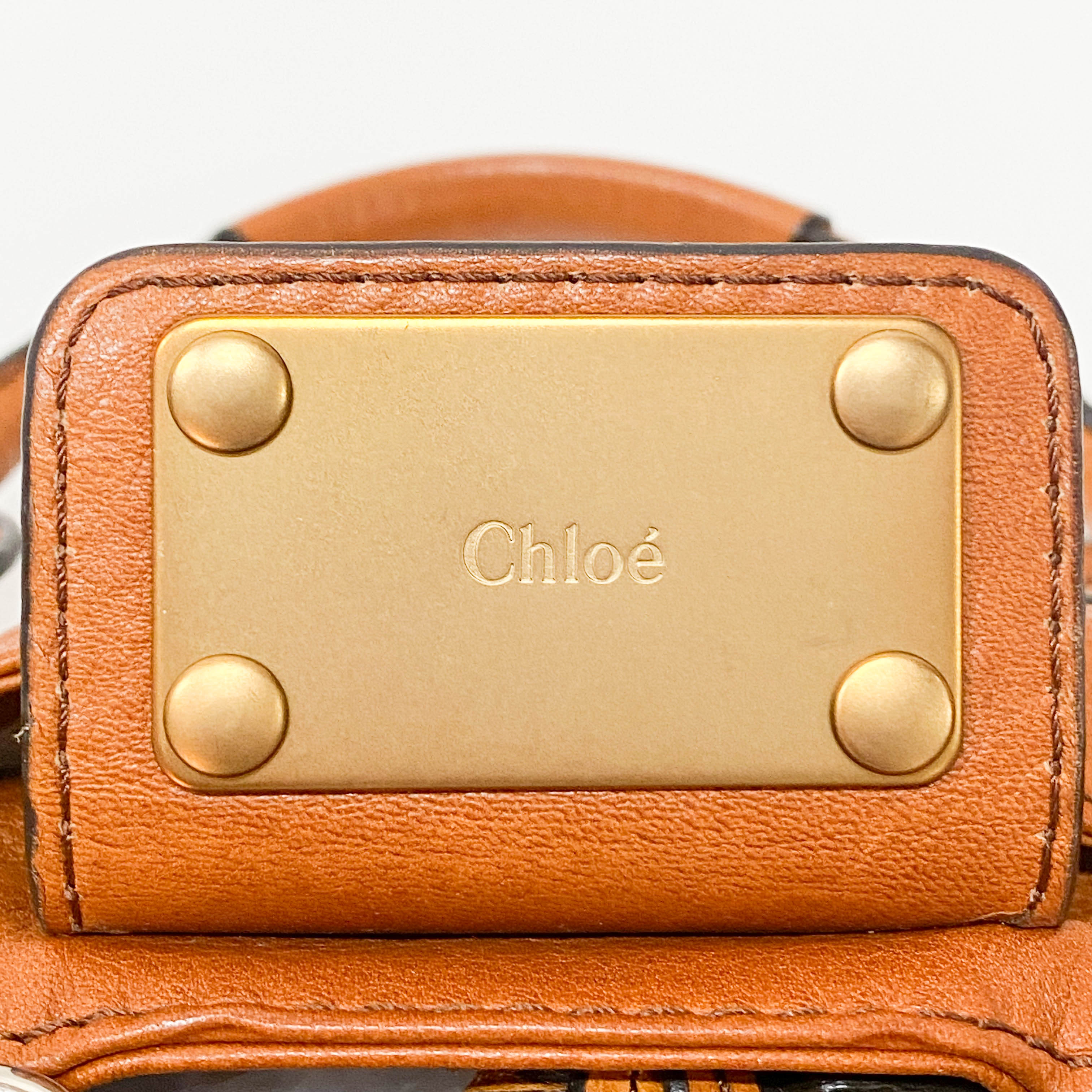 Pumpkin Orange Leather Paddington