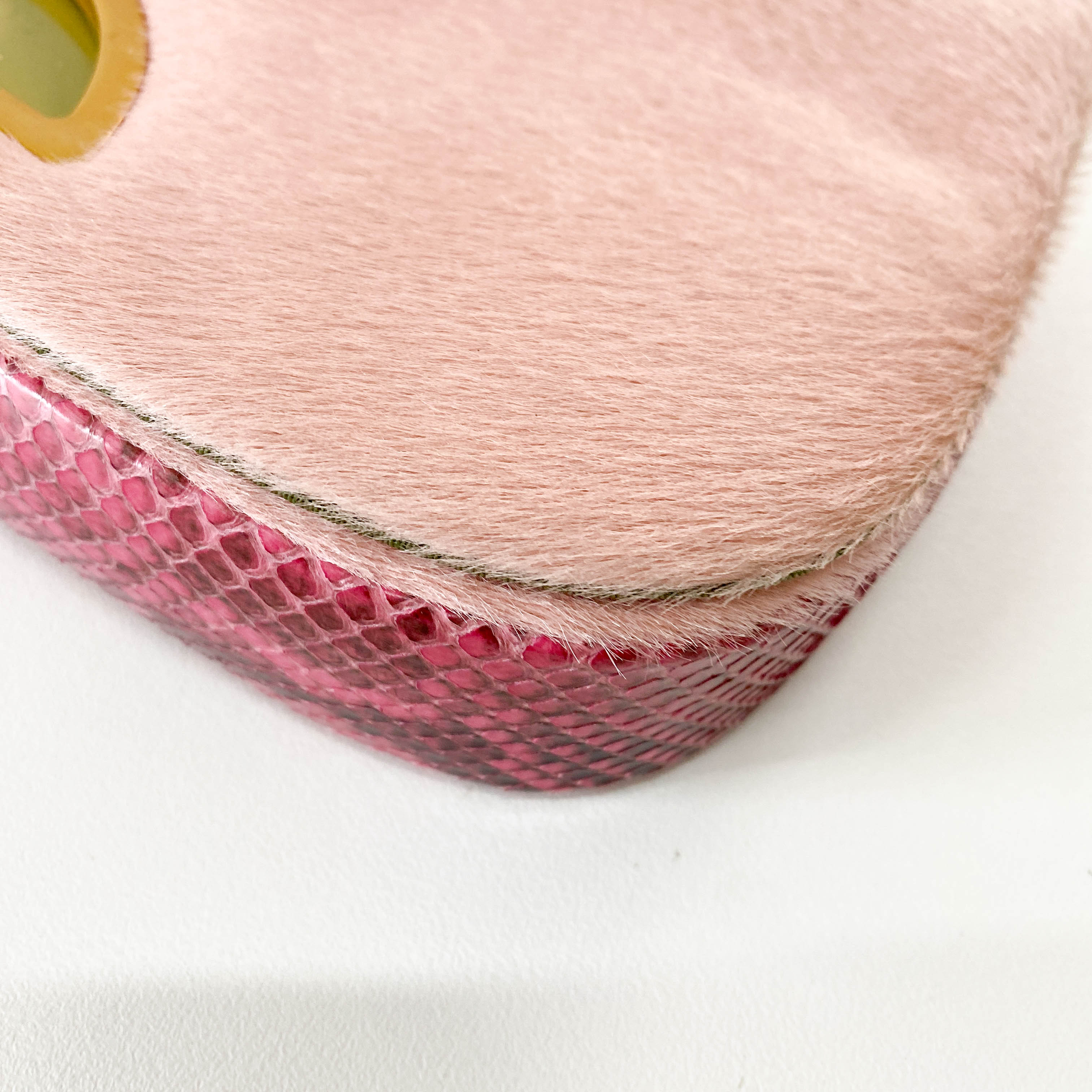 Malice Pearl Pink Pony Hair Shoulder Bag