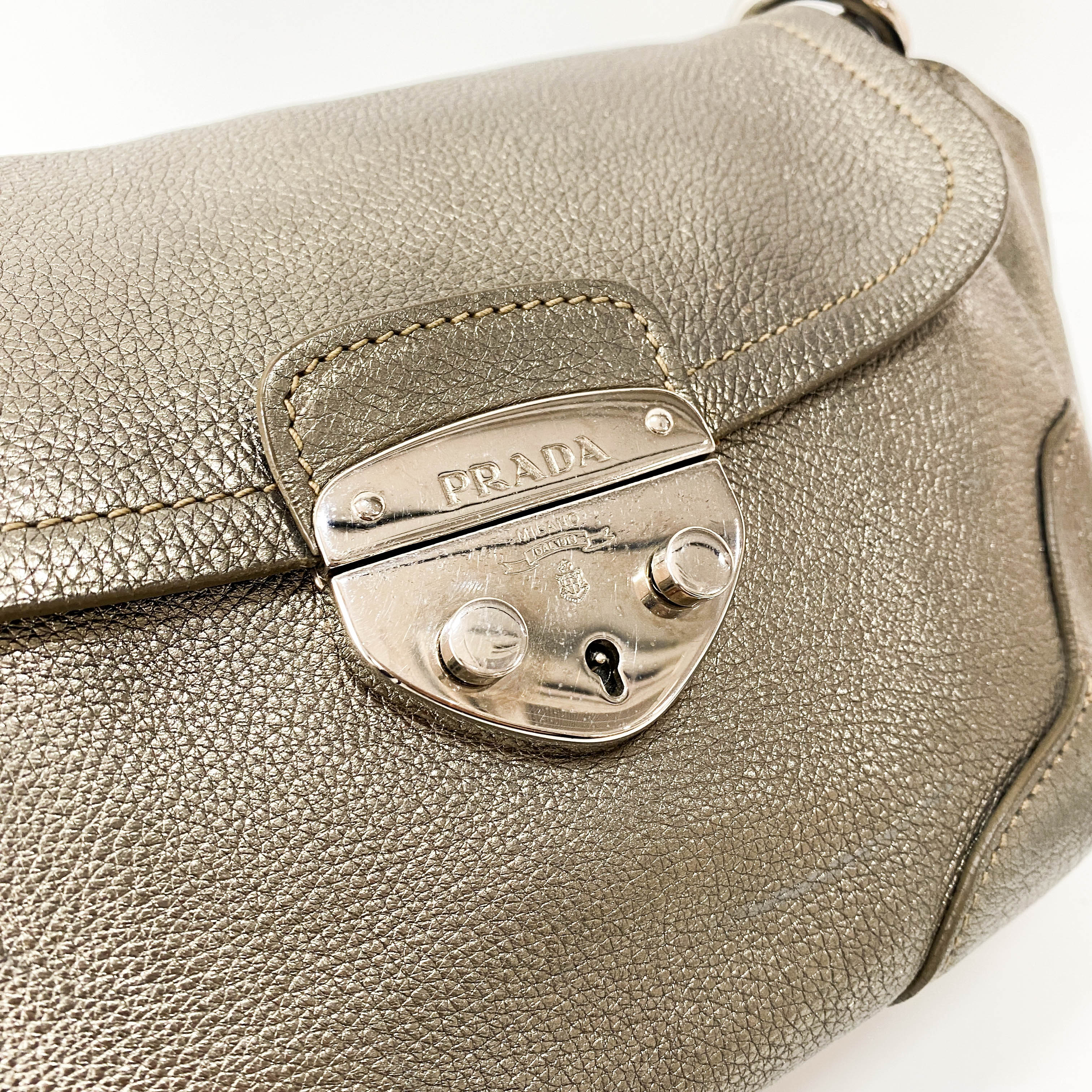 Metaric Gold Shoulder Bag