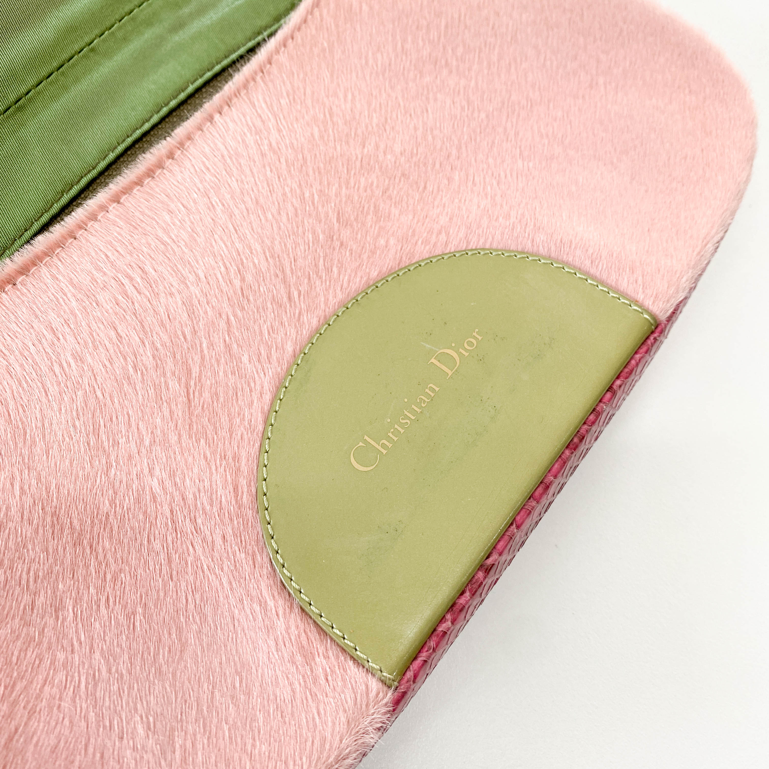 Malice Pearl Pink Pony Hair Shoulder Bag