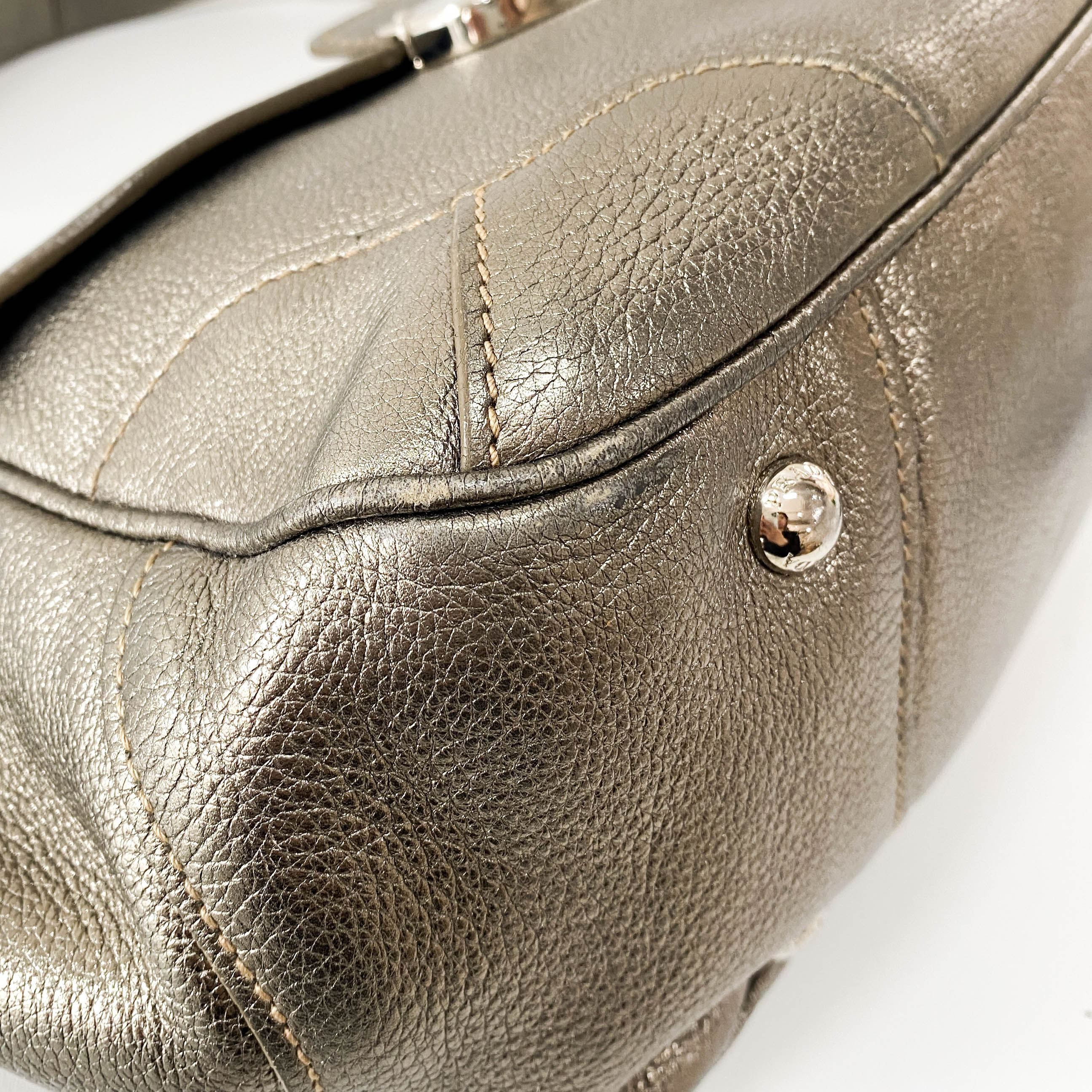 Metaric Gold Shoulder Bag