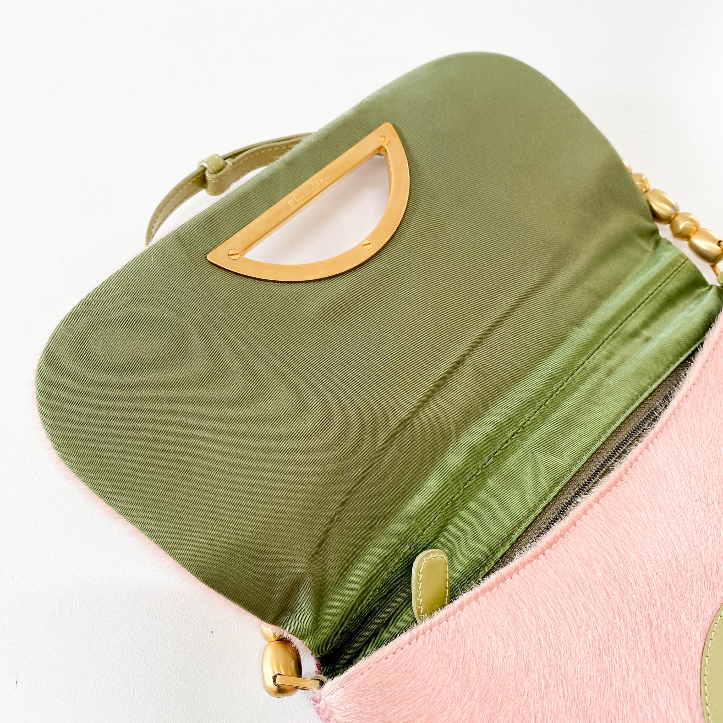 Malice Pearl Pink Pony Hair Shoulder Bag