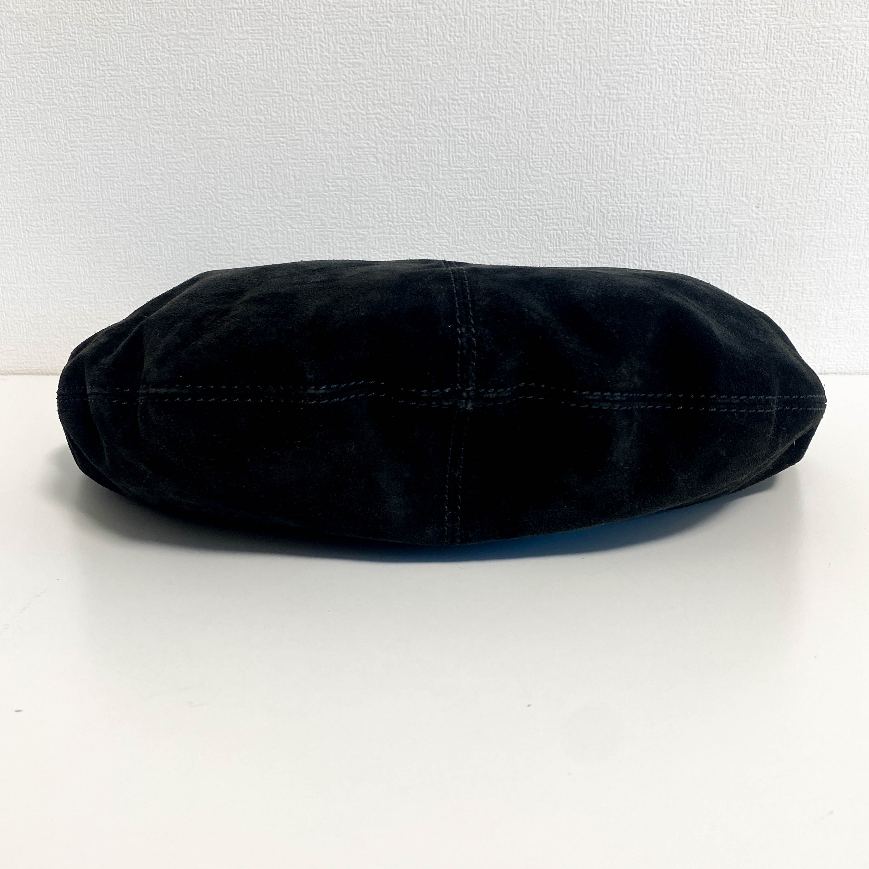 Hobo Suede Black Shoulder Bag