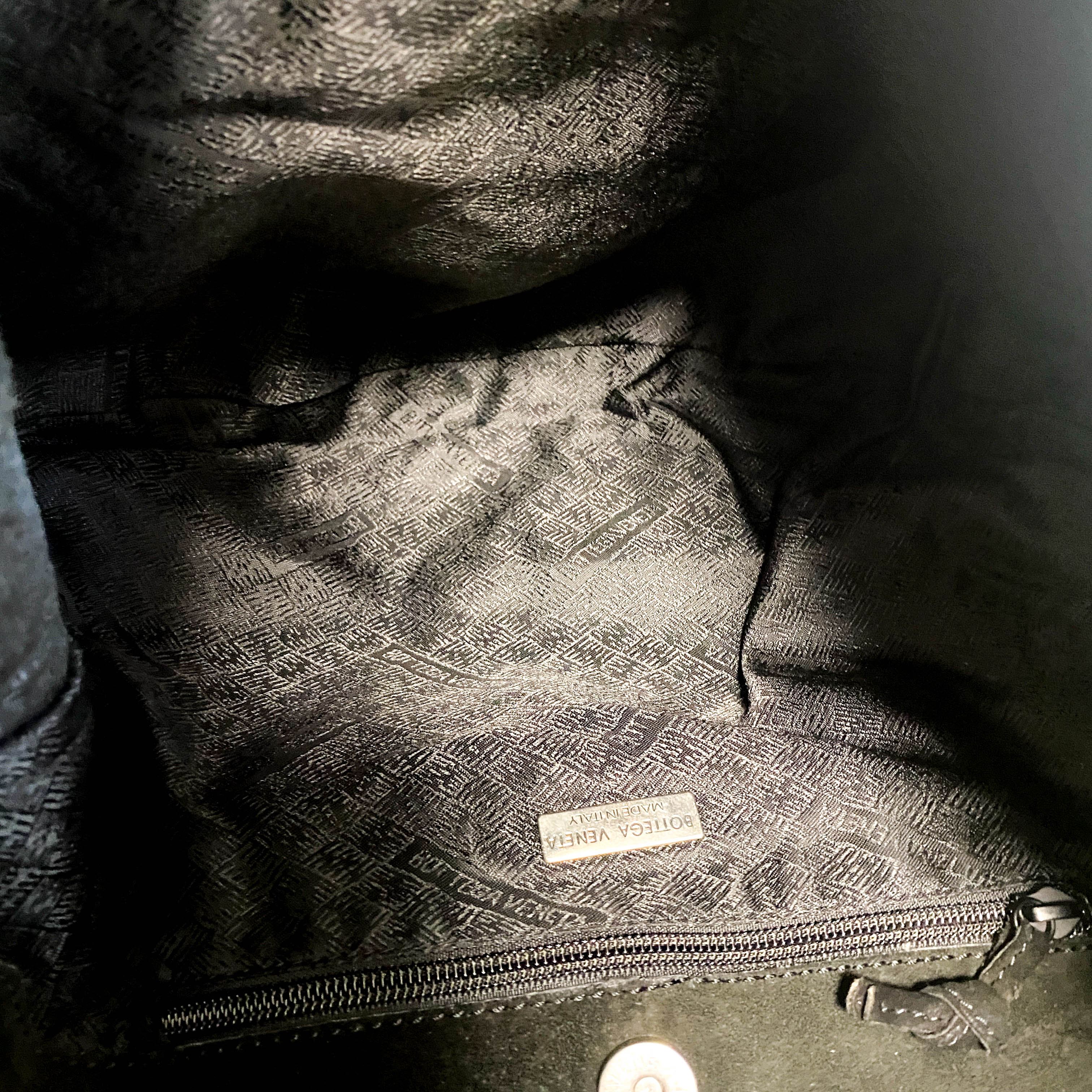 Hobo Suede Black Shoulder Bag