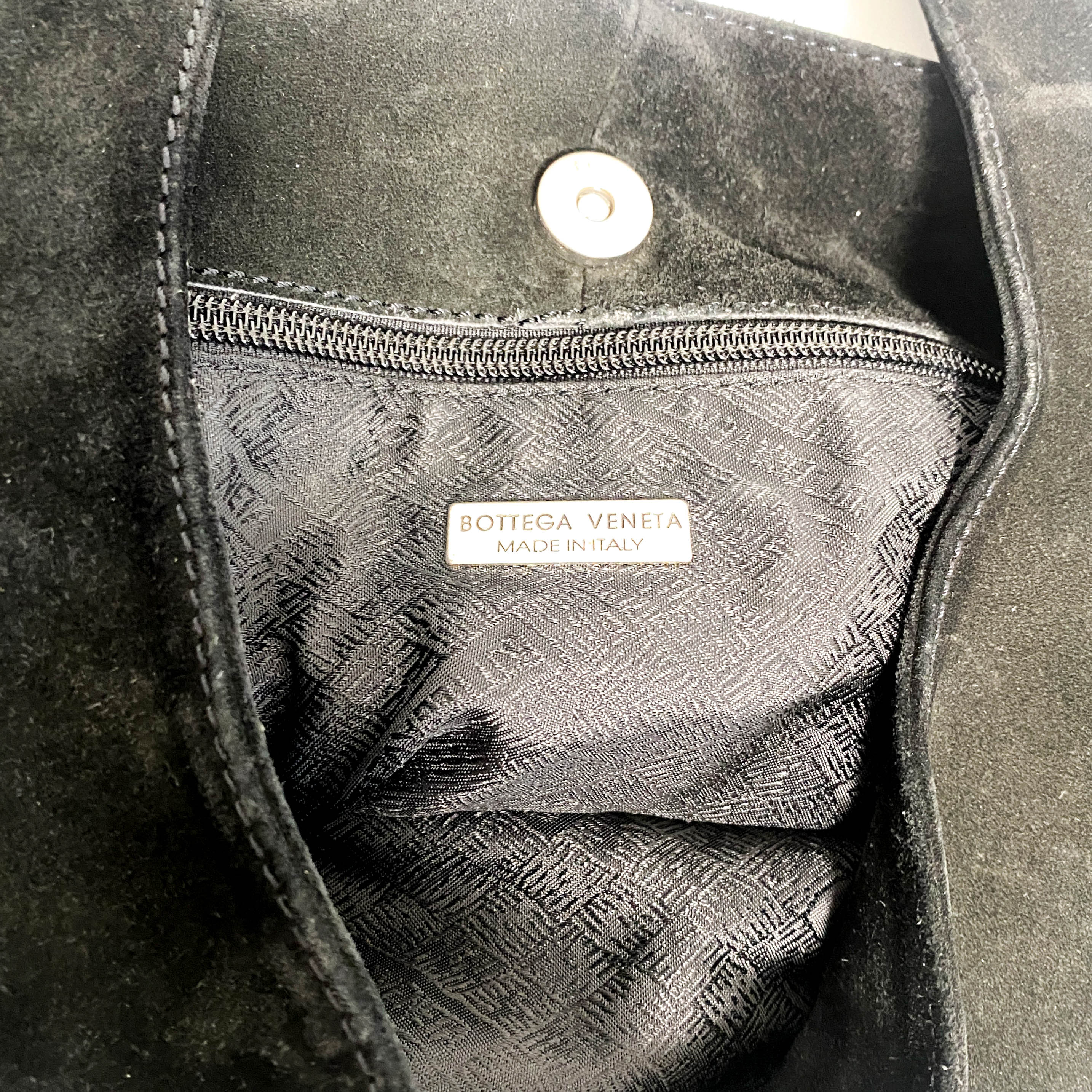 Hobo Suede Black Shoulder Bag