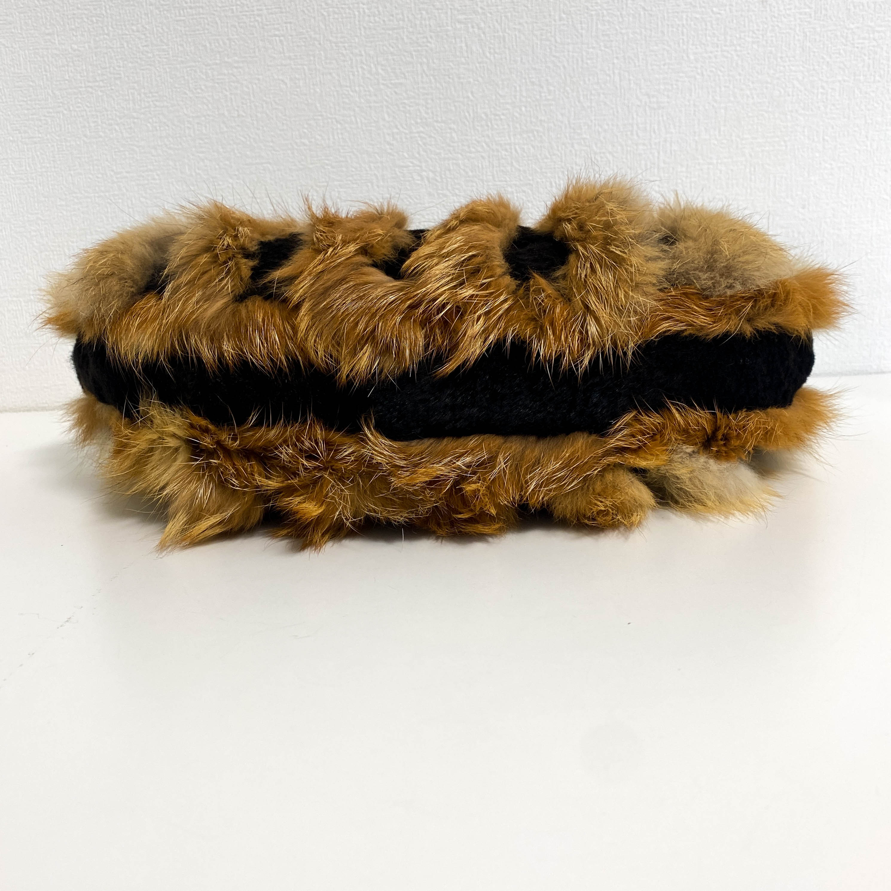 Hobo Fur Brown Bamboo Ring Shoulder Bag