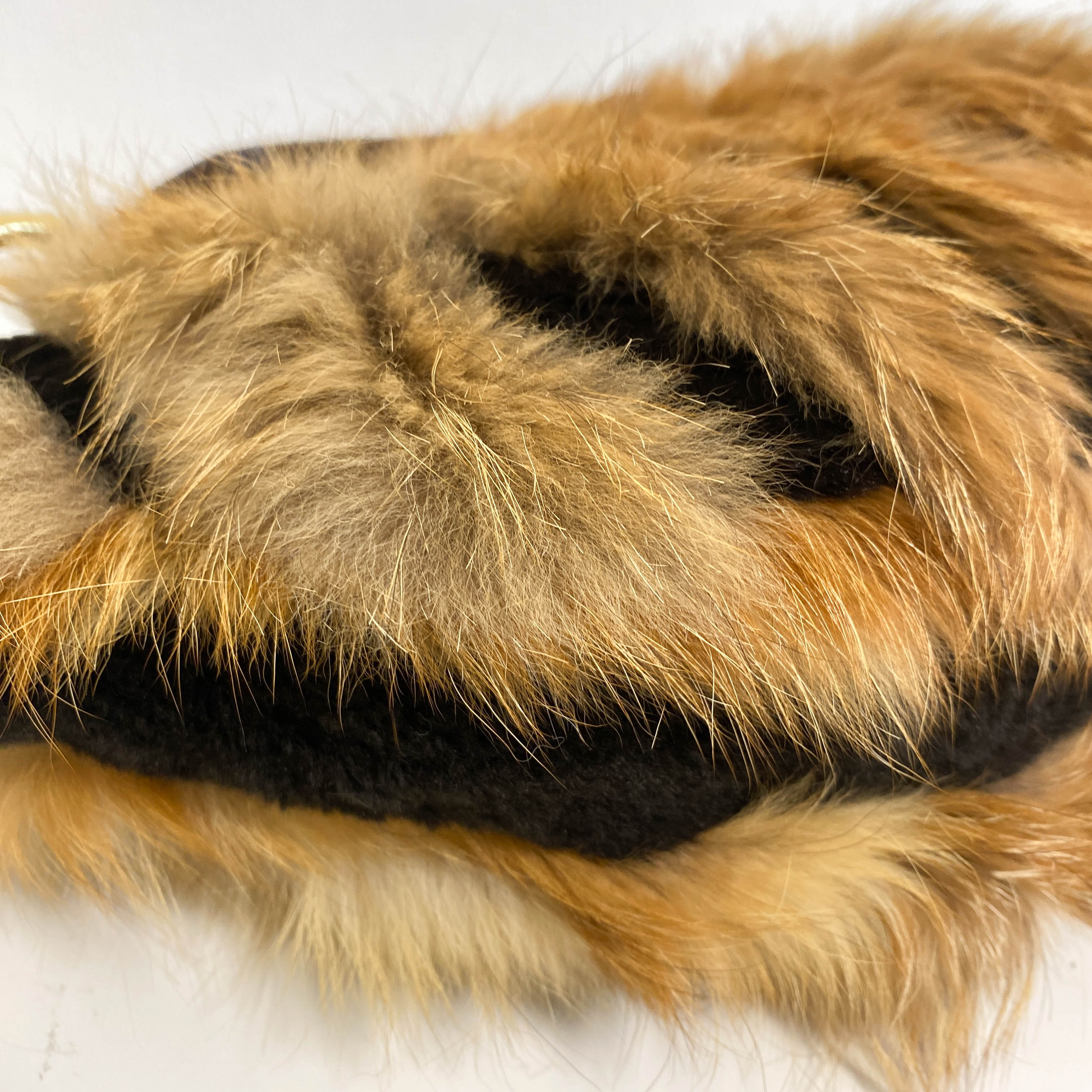 Hobo Fur Brown Bamboo Ring Shoulder Bag